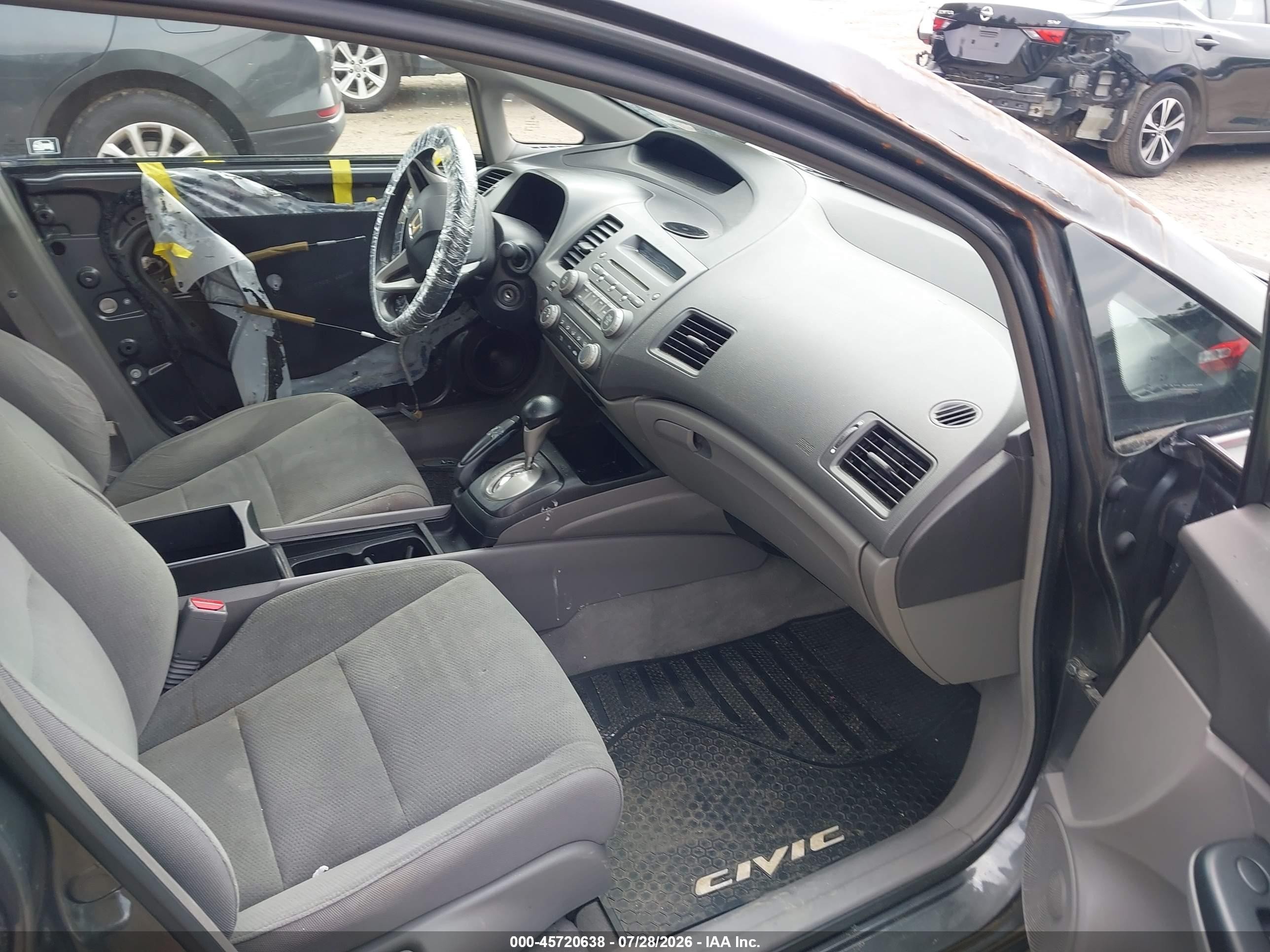 2010 Honda Civic Vp Gray vin: 2HGFA1F37AH557419