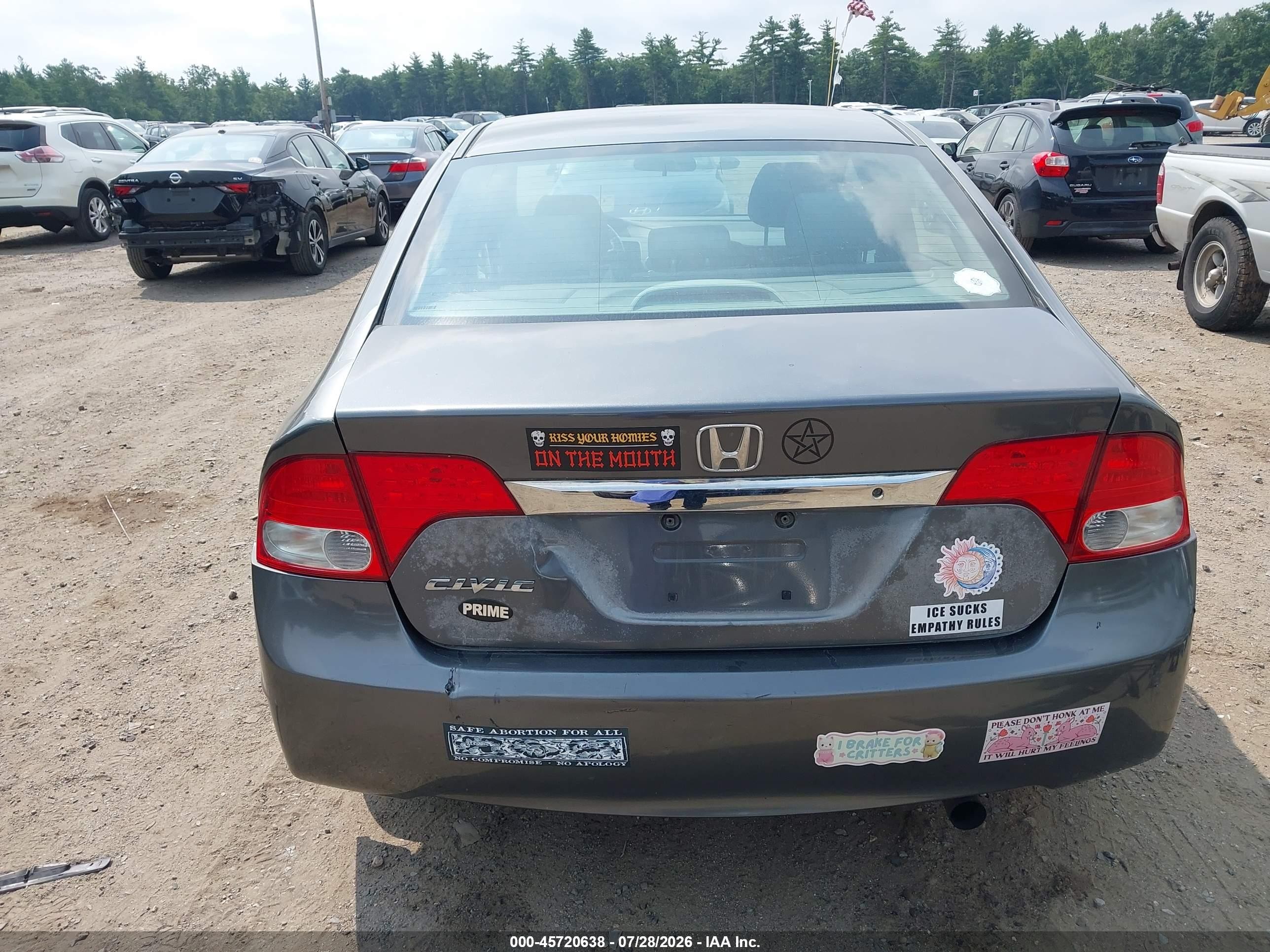 2010 Honda Civic Vp Gray vin: 2HGFA1F37AH557419