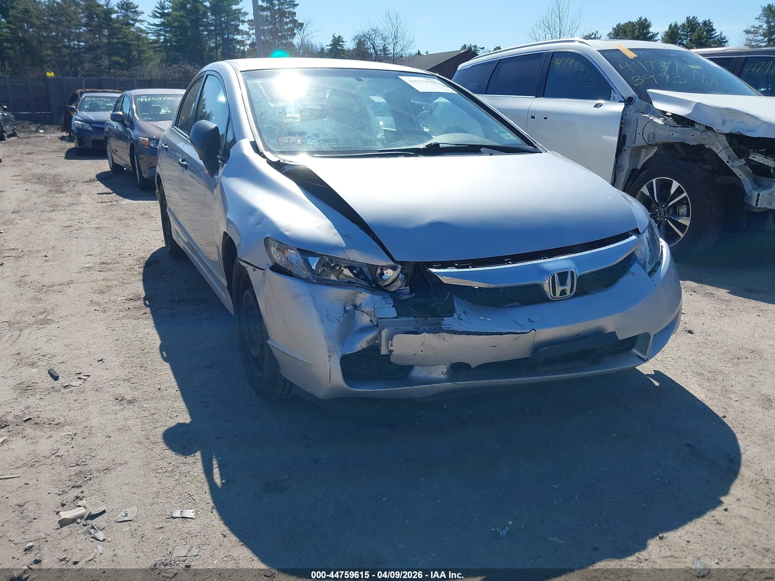 2010 Honda Civic Vp Gray vin: 2HGFA1F37AH563513