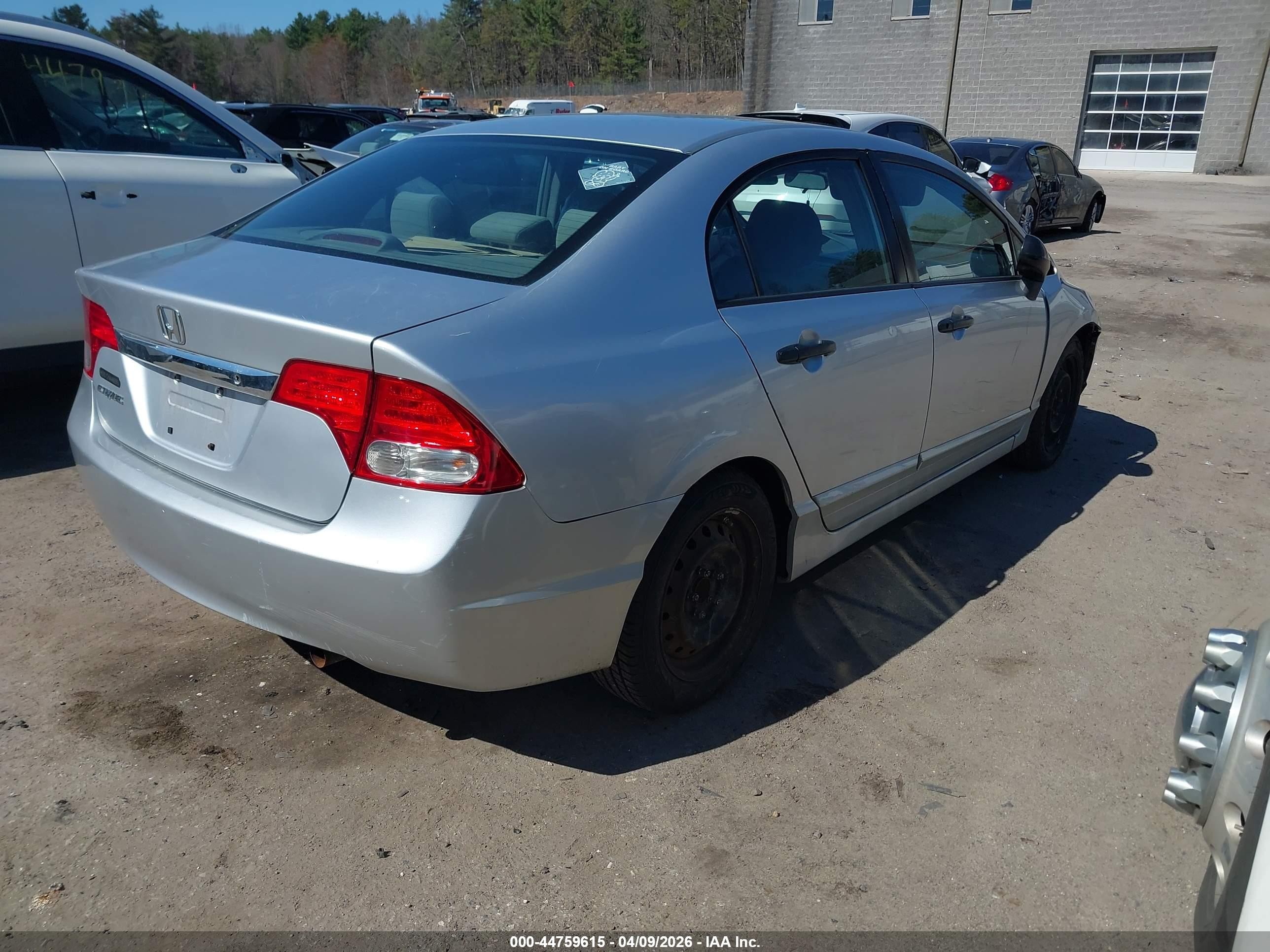 2010 Honda Civic Vp Gray vin: 2HGFA1F37AH563513