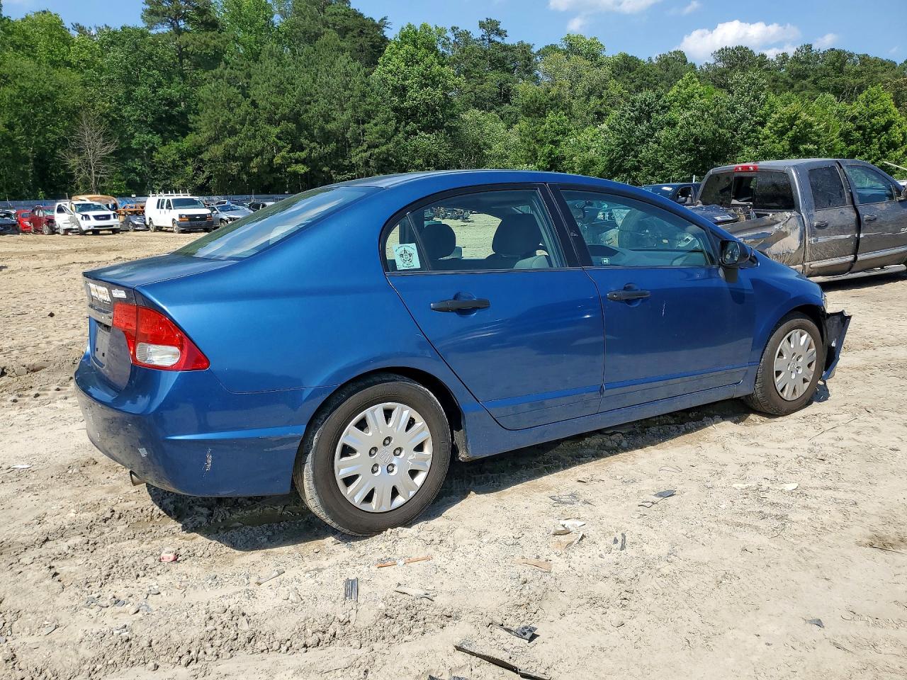 2011 Honda Civic Vp Blue vin: 2HGFA1F39BH547198