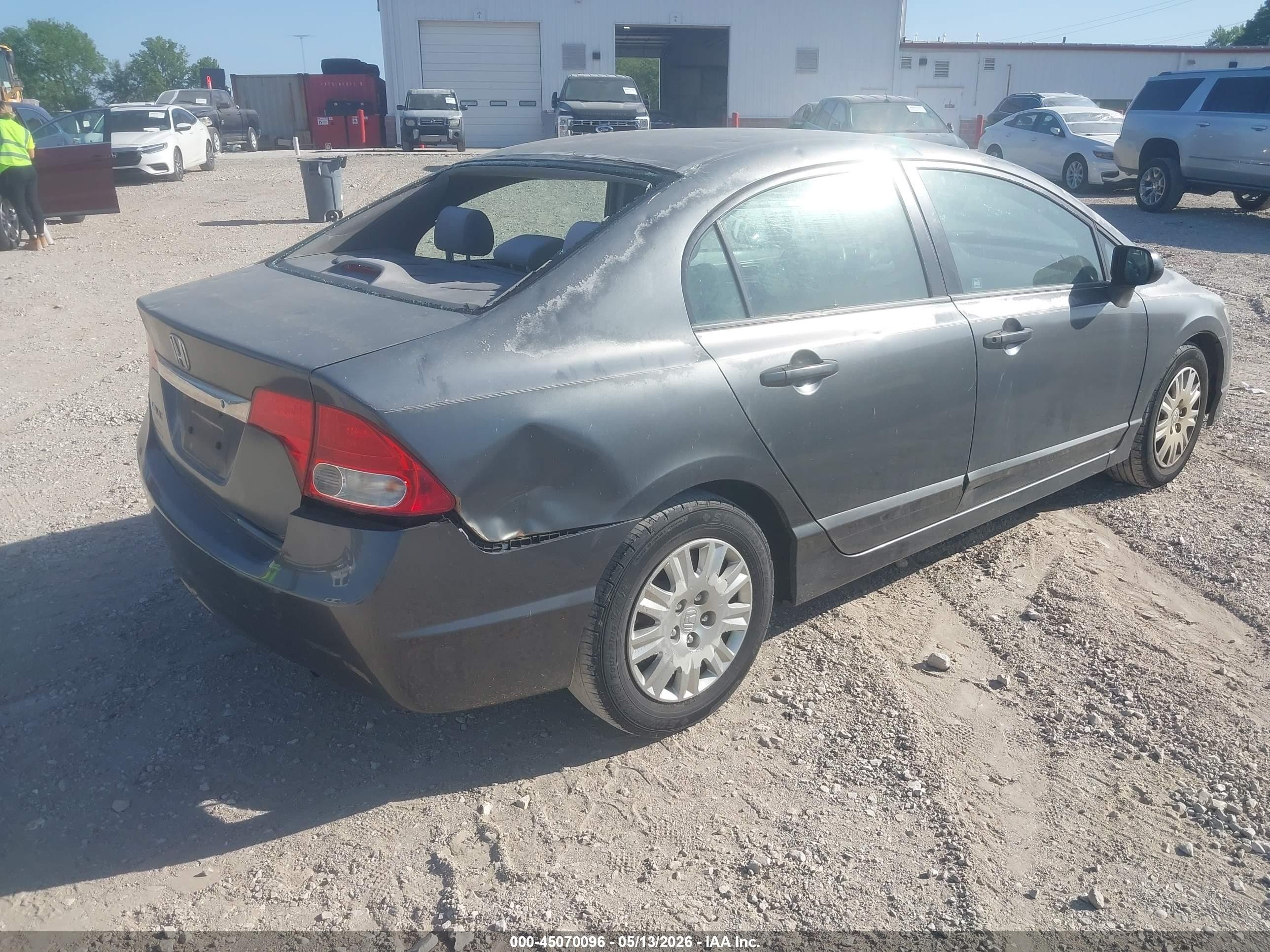 2010 Honda Civic Vp Gray vin: 2HGFA1F3XAH516864