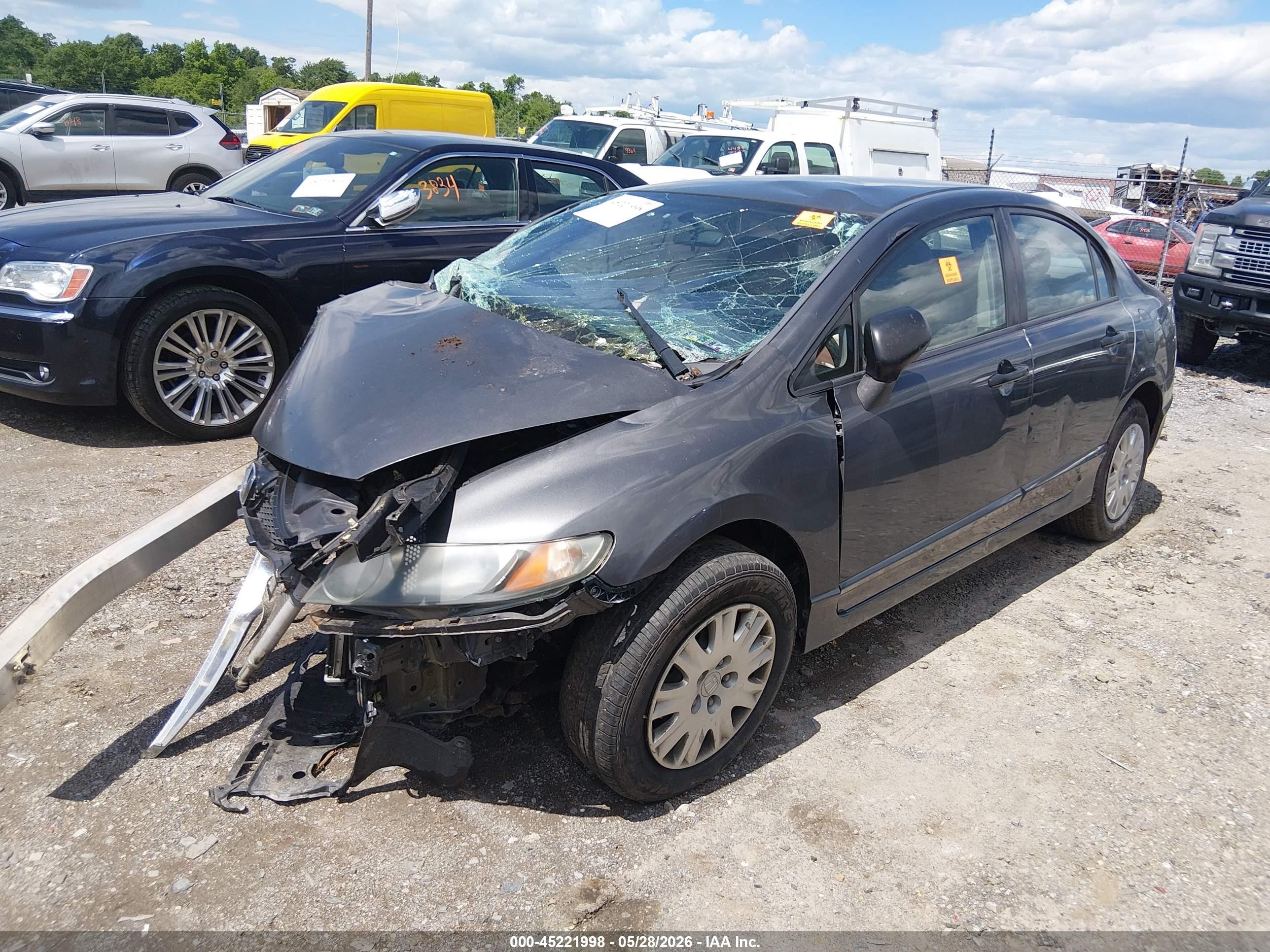 2011 Honda Civic Vp Gray vin: 2HGFA1F3XBH513951