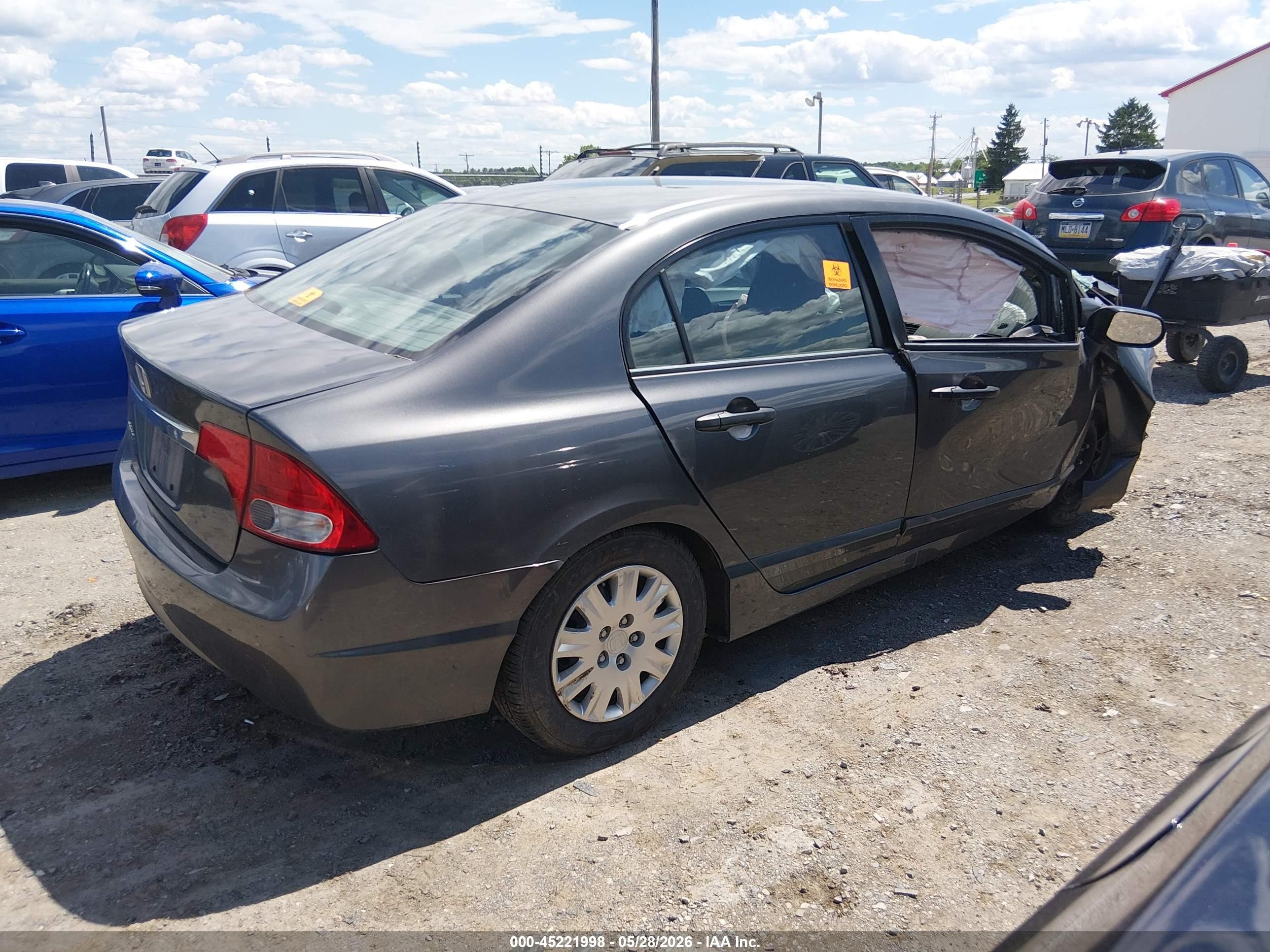2011 Honda Civic Vp Gray vin: 2HGFA1F3XBH513951