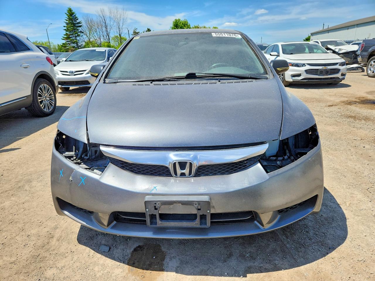 2011 Honda Civic Dx-g Gray vin: 2HGFA1F40BH001074
