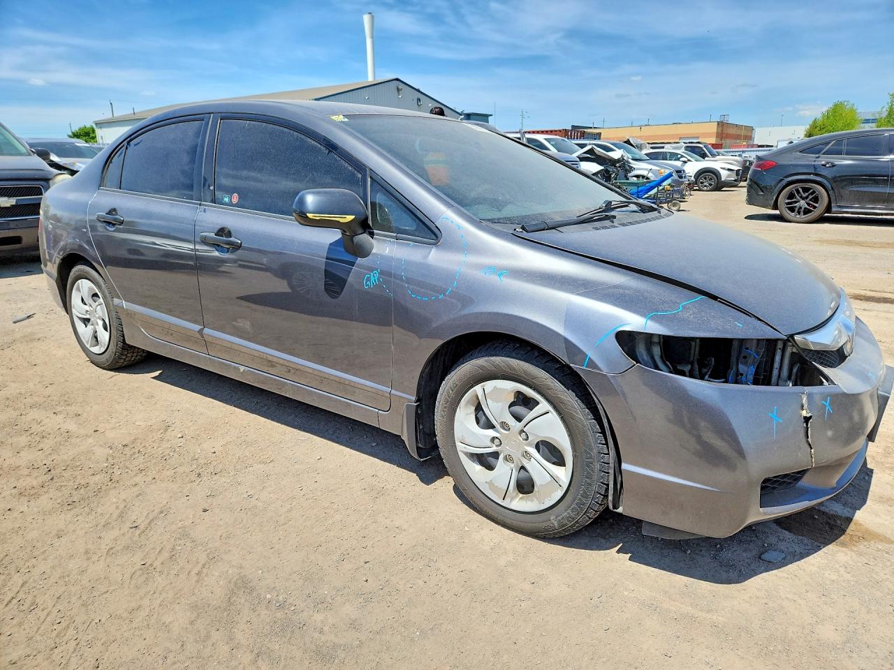 2011 Honda Civic Dx-g Gray vin: 2HGFA1F40BH001074