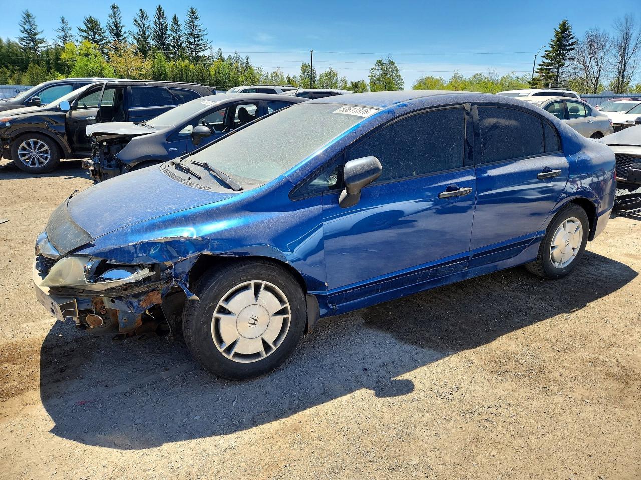 2011 Honda Civic Dx-g Blue vin: 2HGFA1F42BH014022