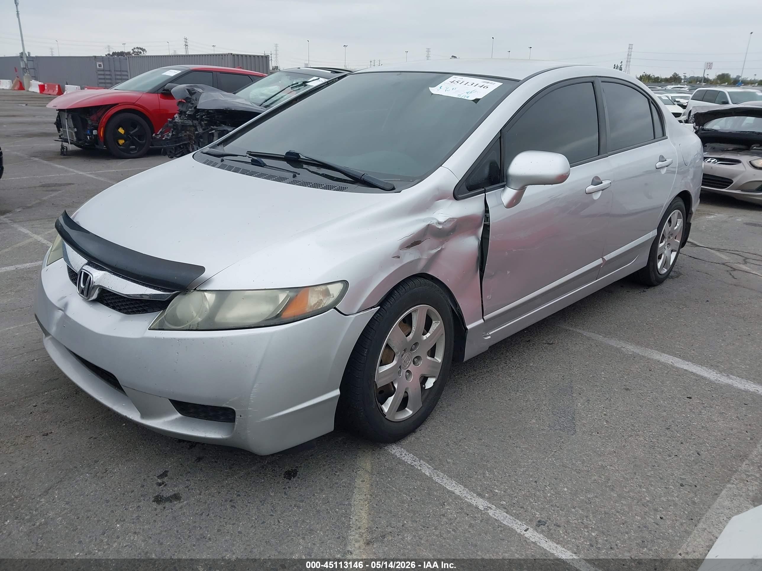 2010 Honda Civic Lx Silver vin: 2HGFA1F50AH300815