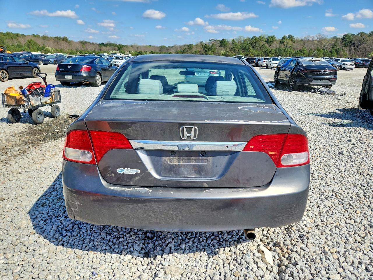 2010 Honda Civic Lx Gray vin: 2HGFA1F50AH308185