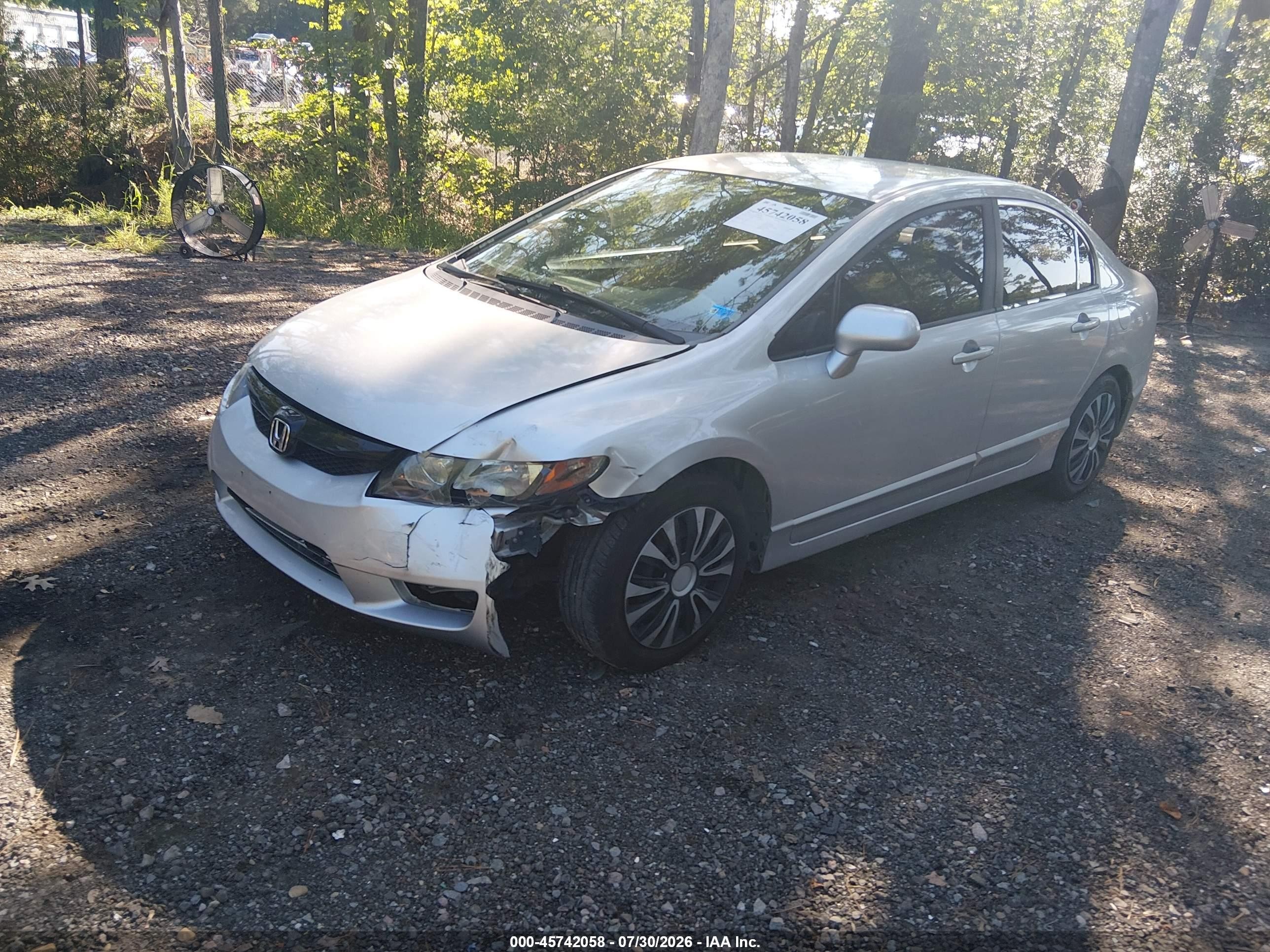 2010 Honda Civic Lx Silver vin: 2HGFA1F50AH314018
