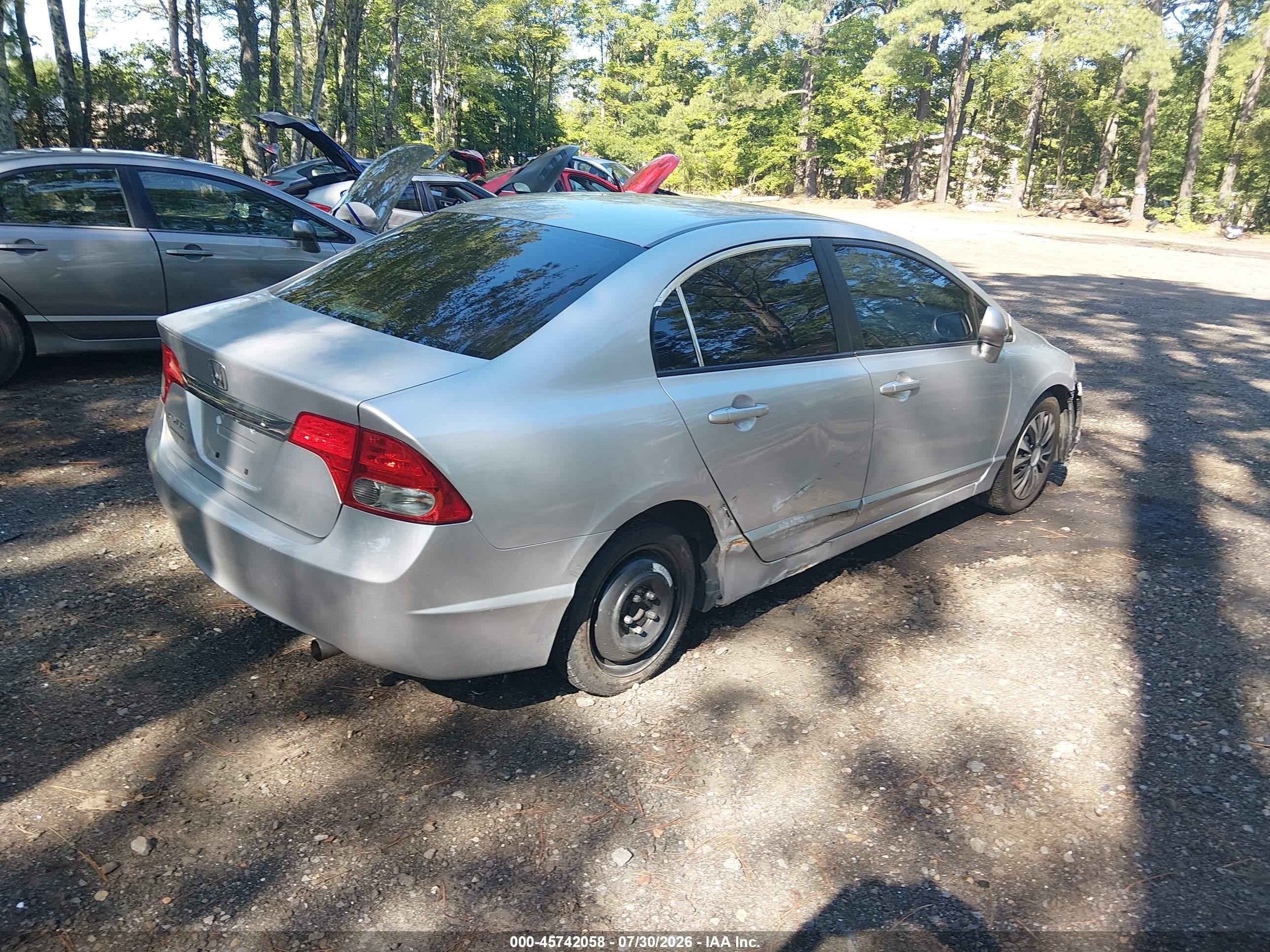 2010 Honda Civic Lx Silver vin: 2HGFA1F50AH314018