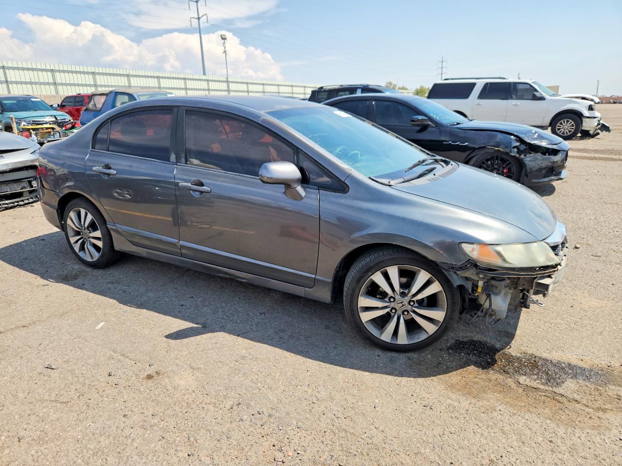 2010 Honda Civic Lx Gray vin: 2HGFA1F50AH323138