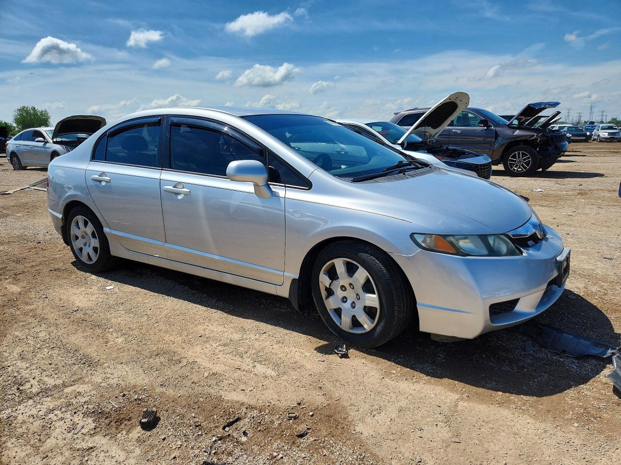 2010 Honda Civic Lx Silver vin: 2HGFA1F50AH325598