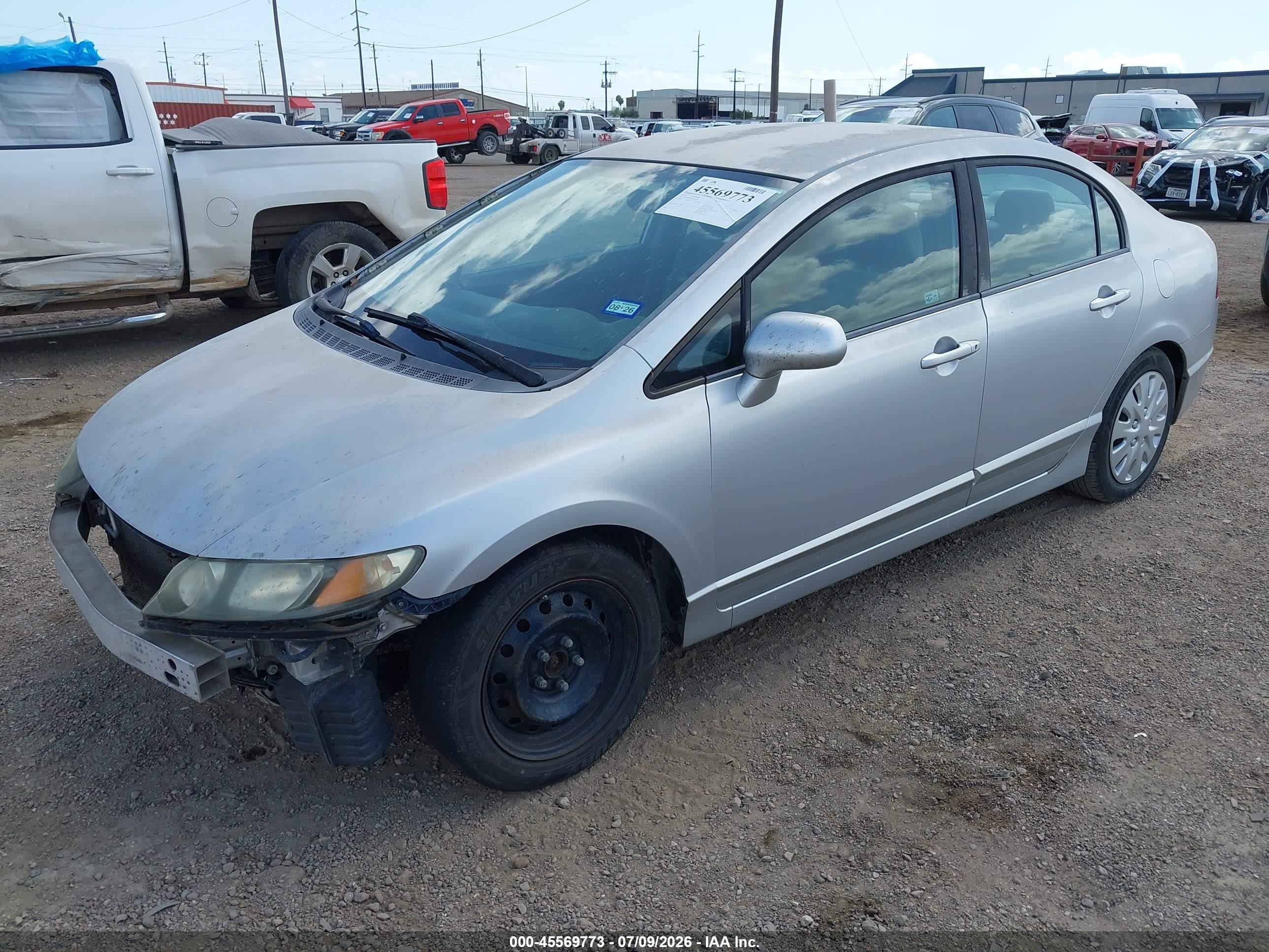 2010 Honda Civic Lx Silver vin: 2HGFA1F50AH326606
