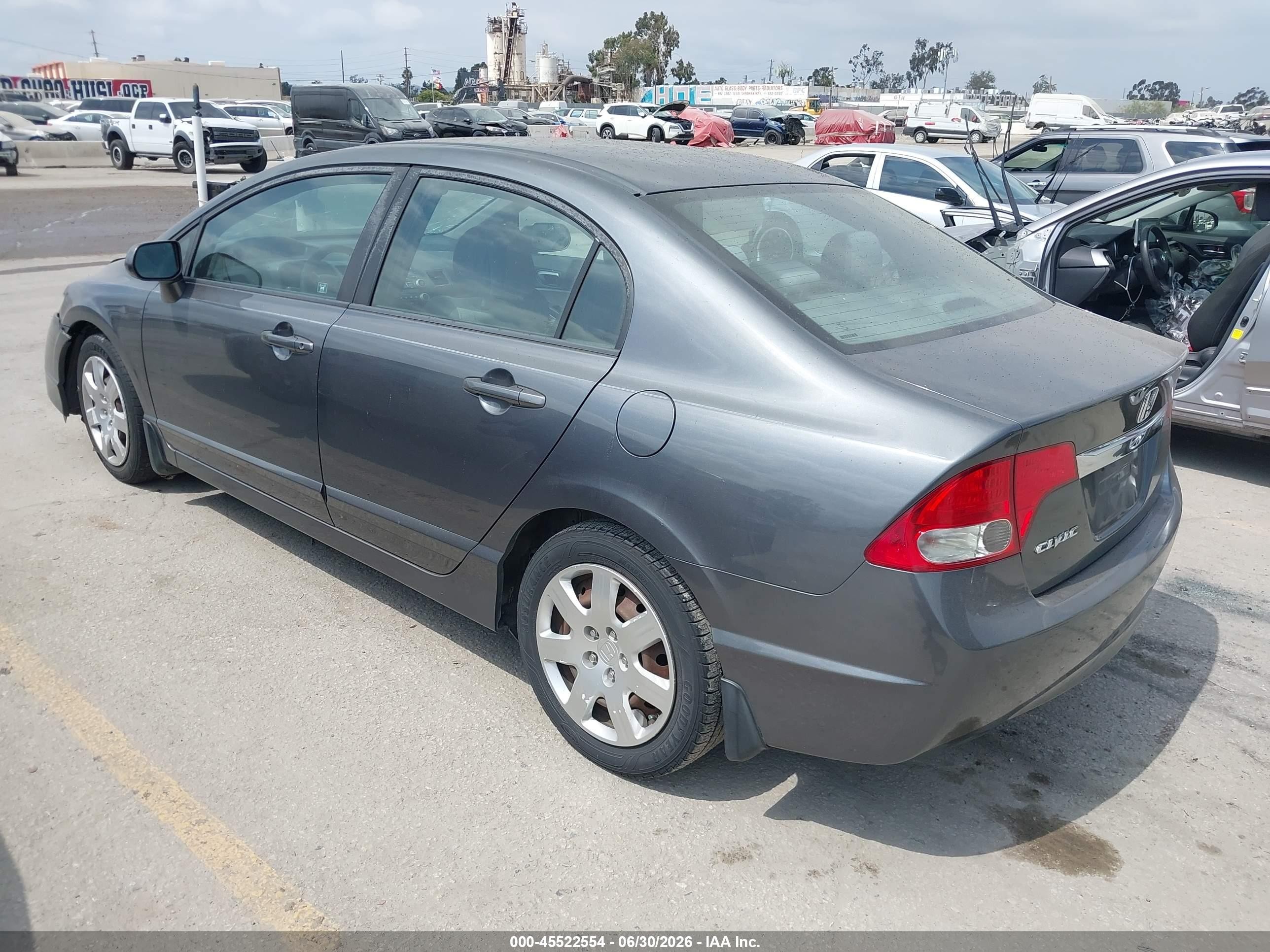 2010 Honda Civic Lx Gray vin: 2HGFA1F50AH329070