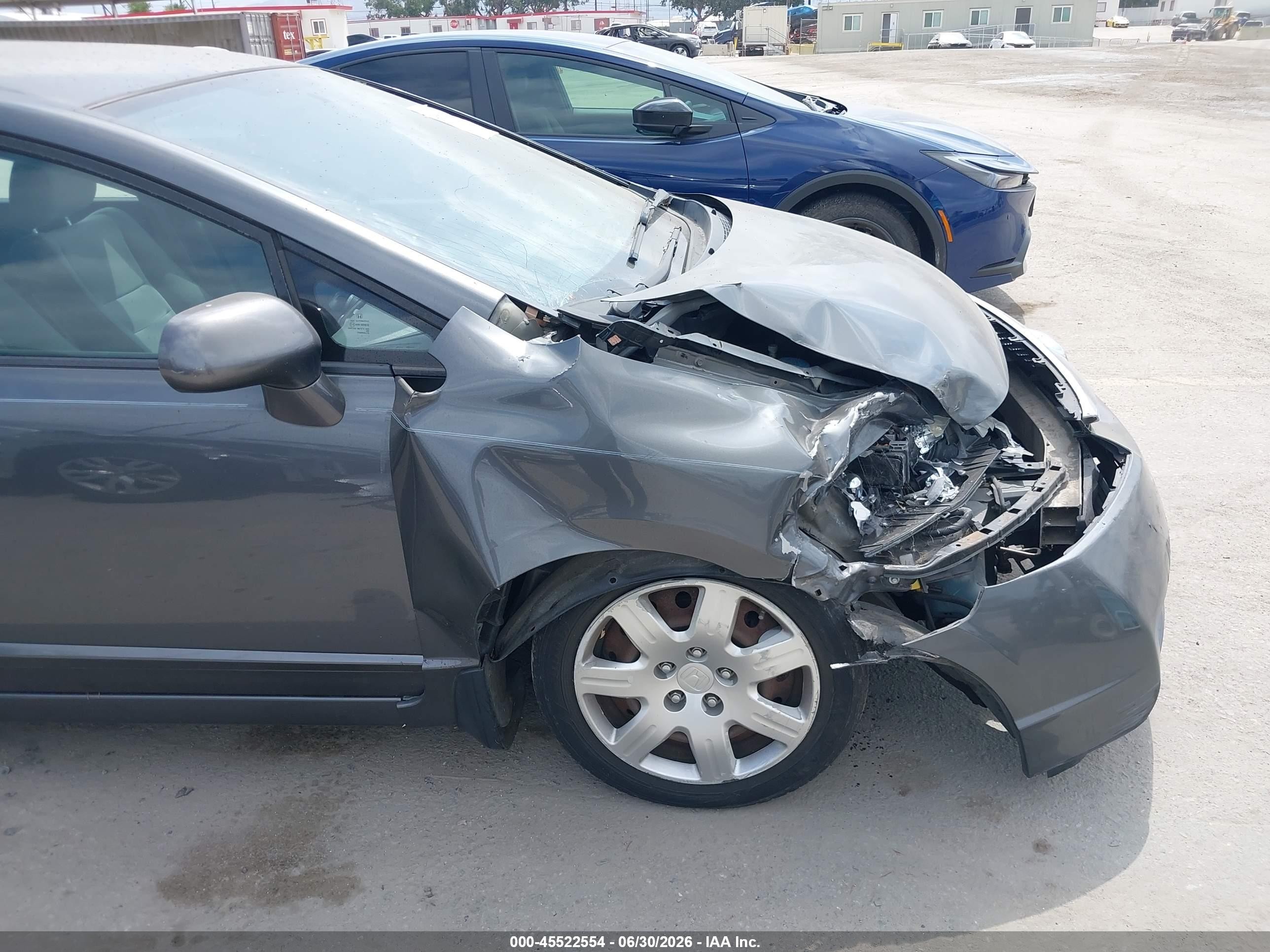 2010 Honda Civic Lx Gray vin: 2HGFA1F50AH329070