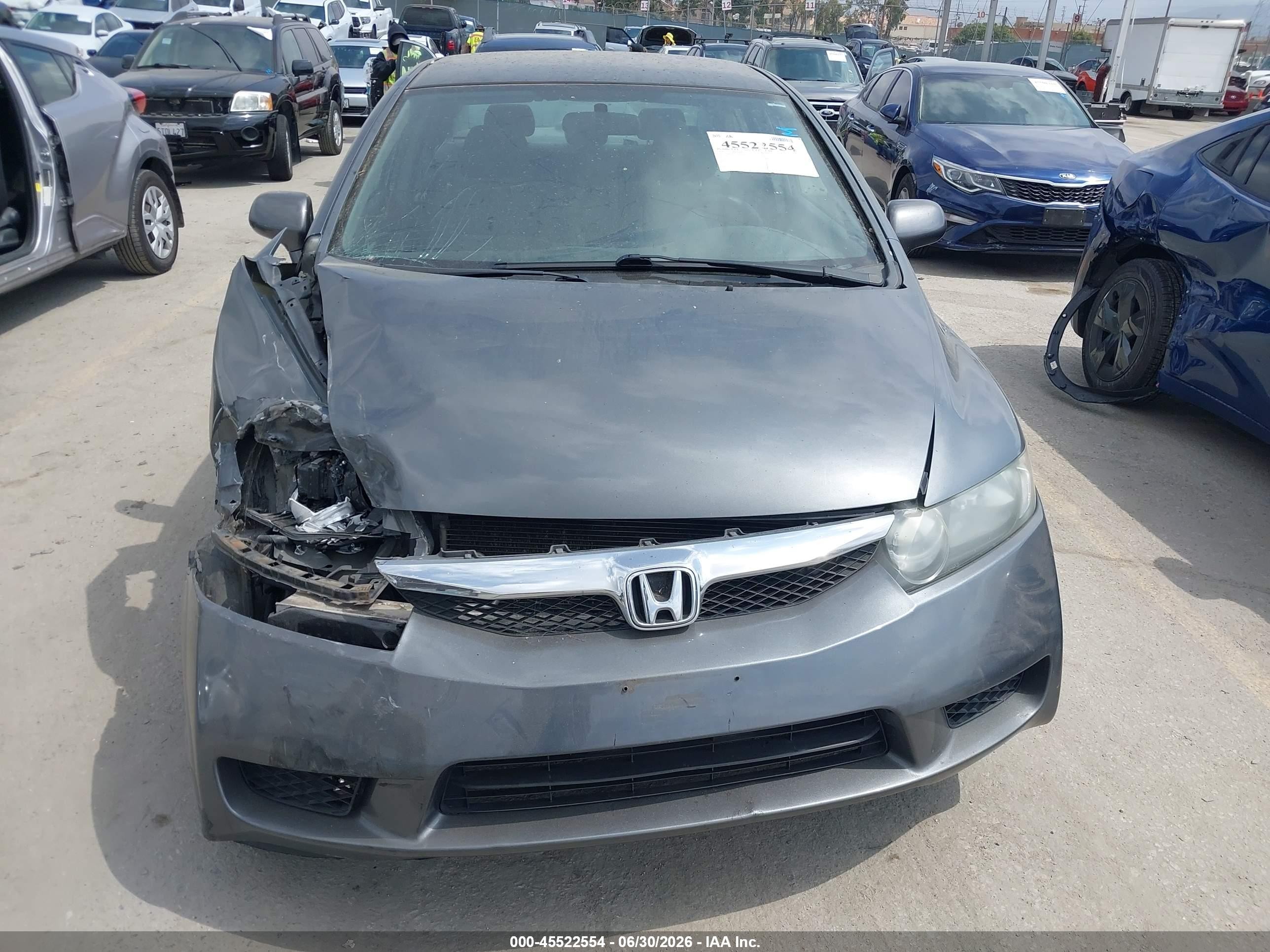 2010 Honda Civic Lx Gray vin: 2HGFA1F50AH329070