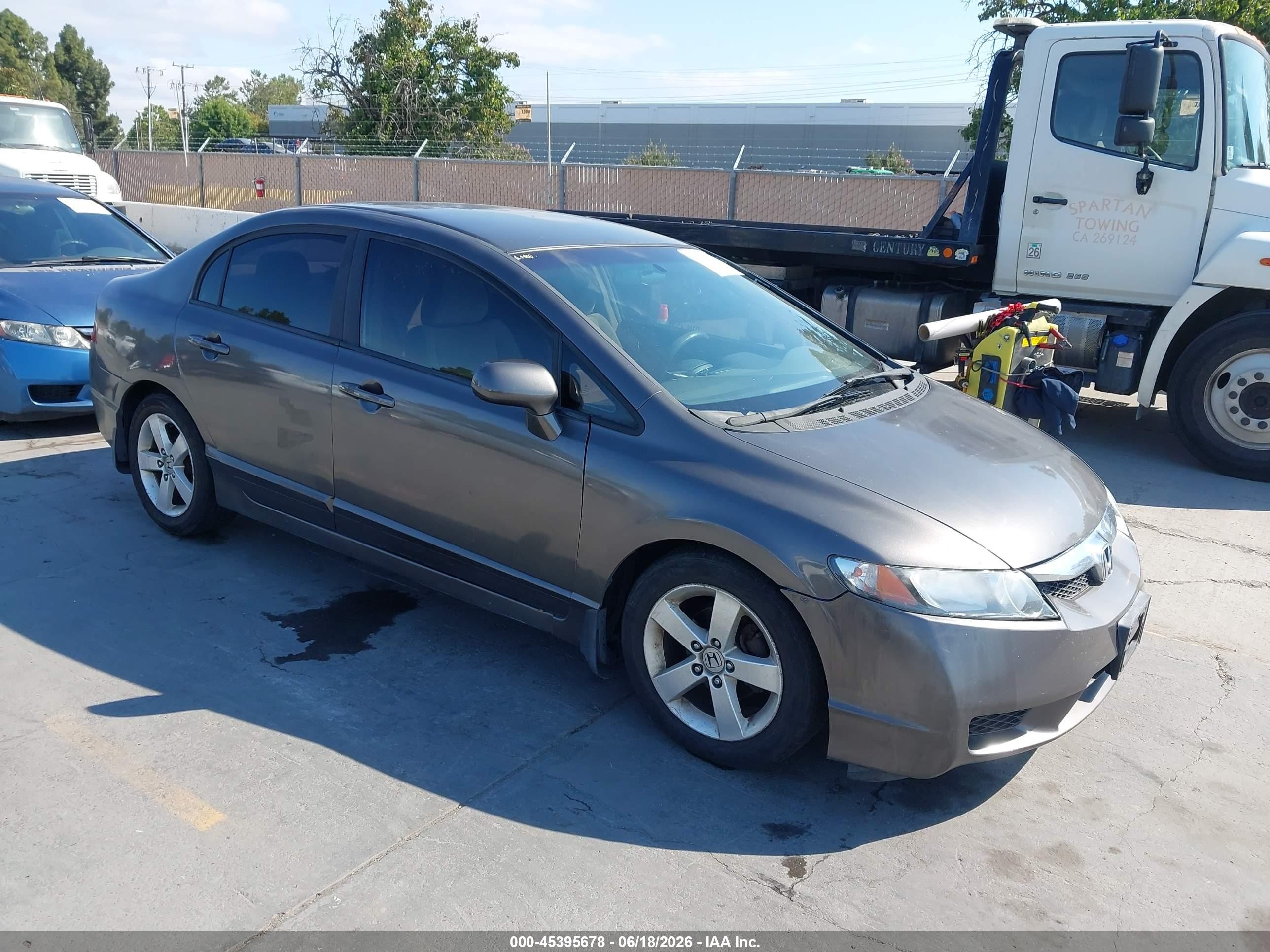 2010 Honda Civic Lx Gray vin: 2HGFA1F50AH528989