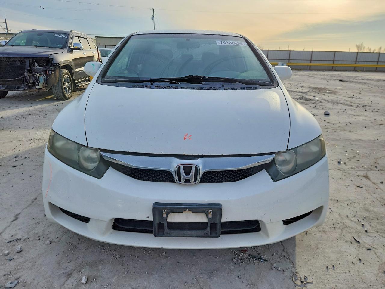 2010 Honda Civic Lx White vin: 2HGFA1F50AH547638