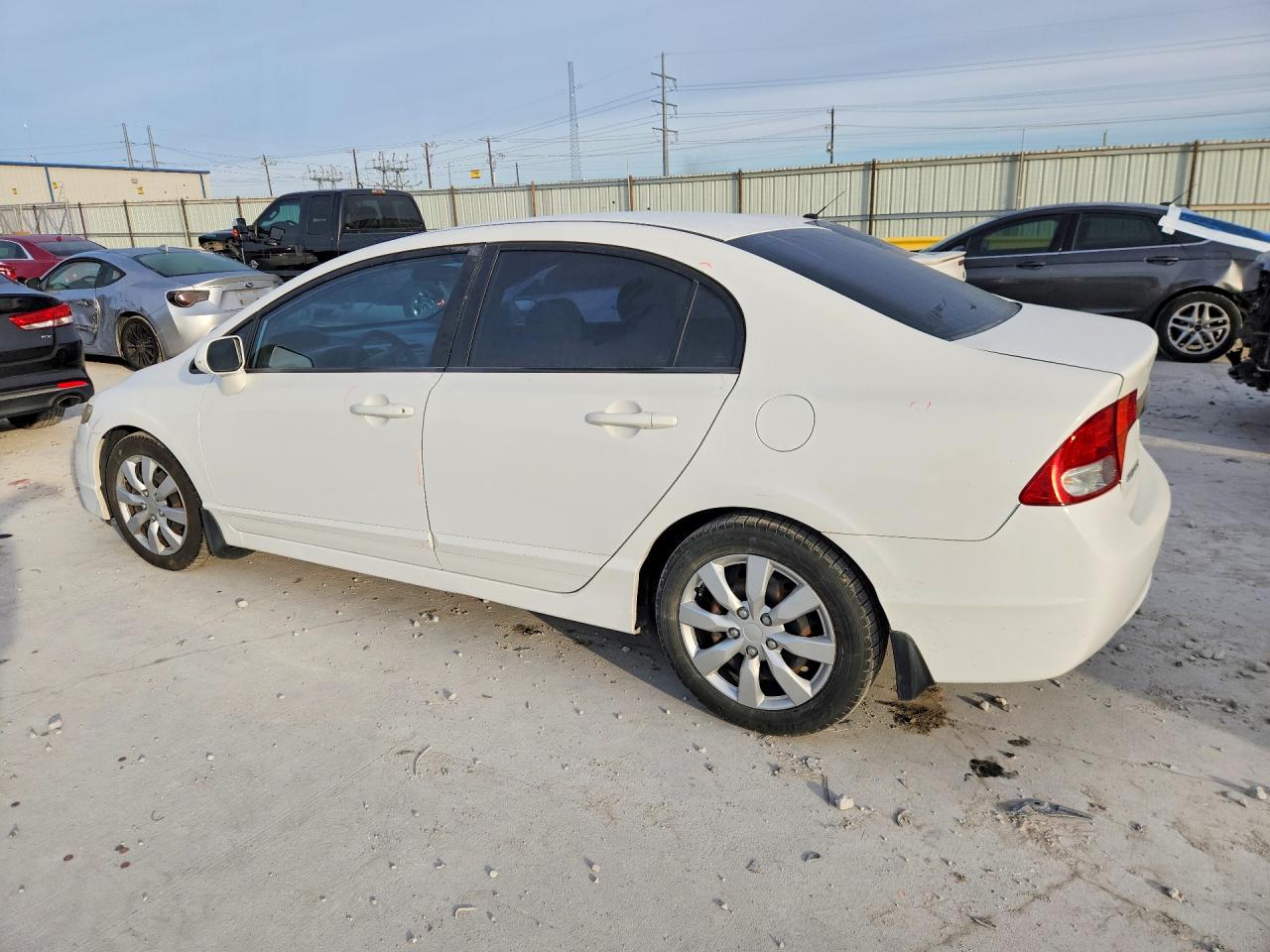 2010 Honda Civic Lx White vin: 2HGFA1F50AH547638