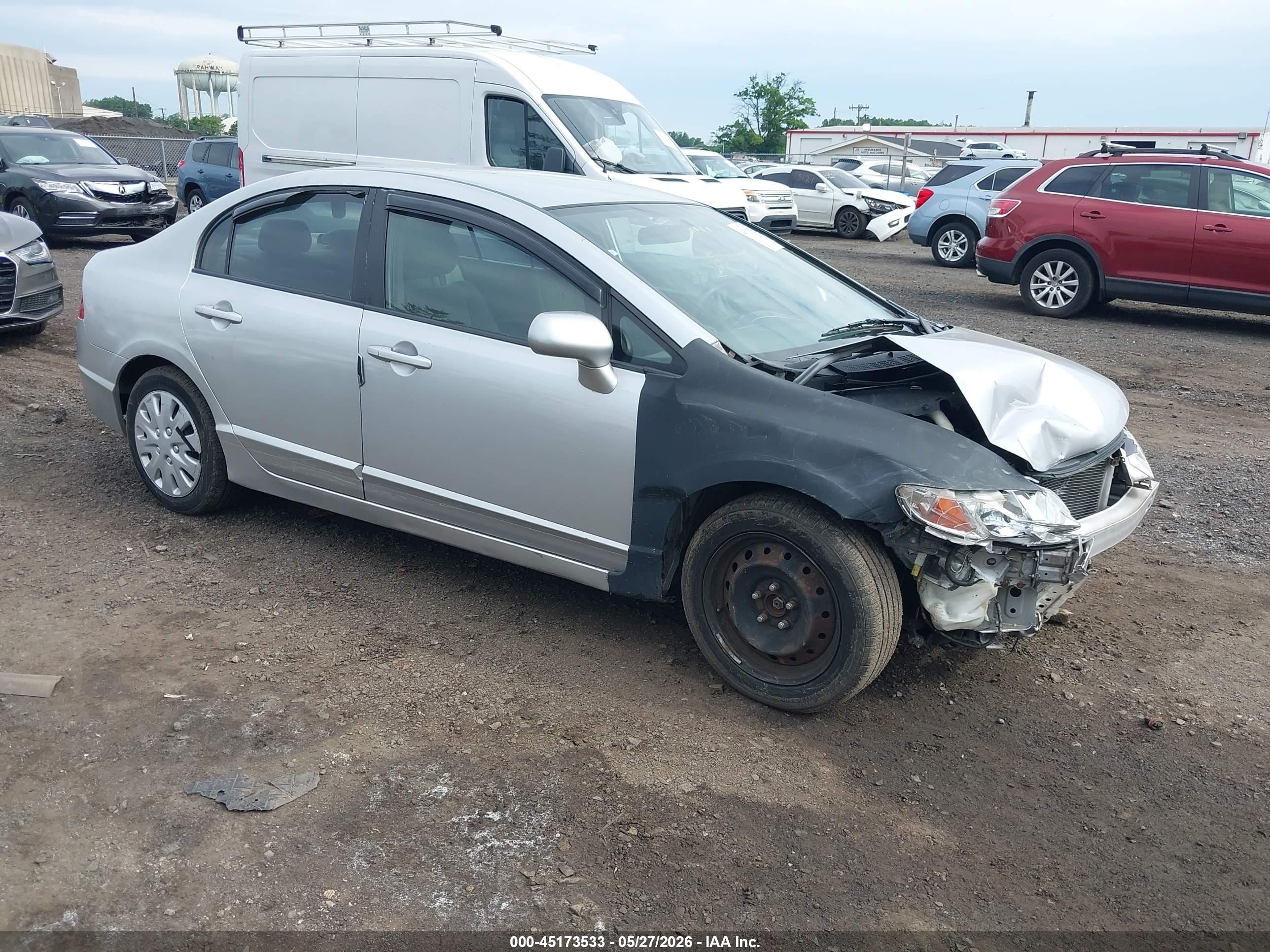 2010 Honda Civic Lx Silver vin: 2HGFA1F50AH551995