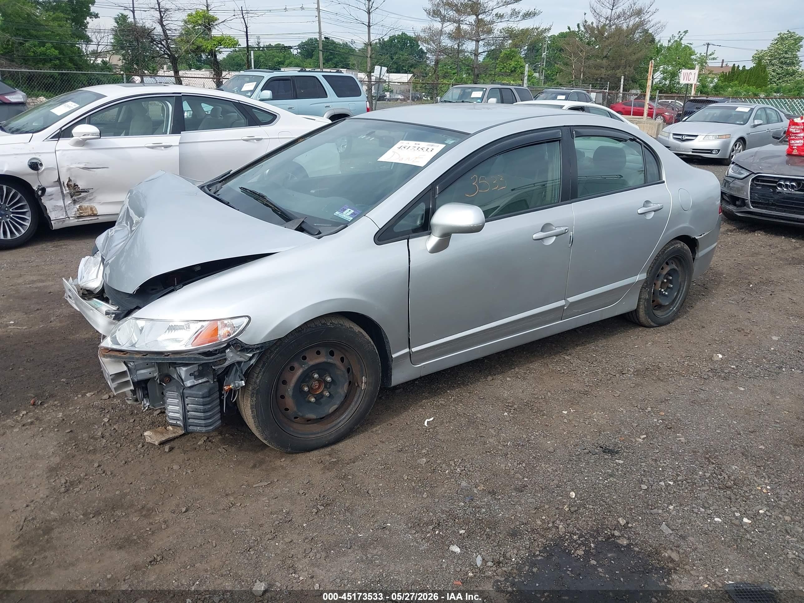 2010 Honda Civic Lx Silver vin: 2HGFA1F50AH551995