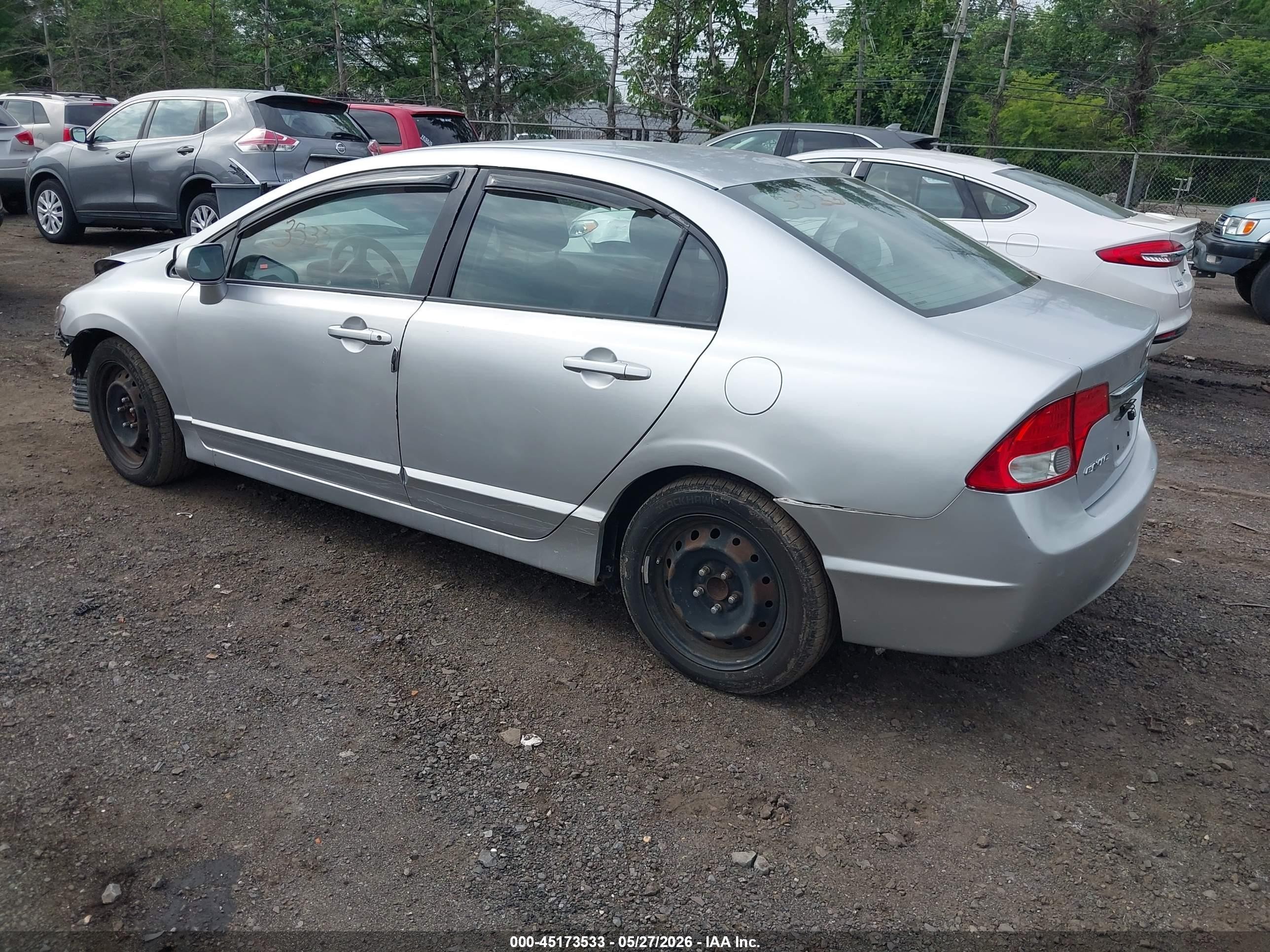 2010 Honda Civic Lx Silver vin: 2HGFA1F50AH551995