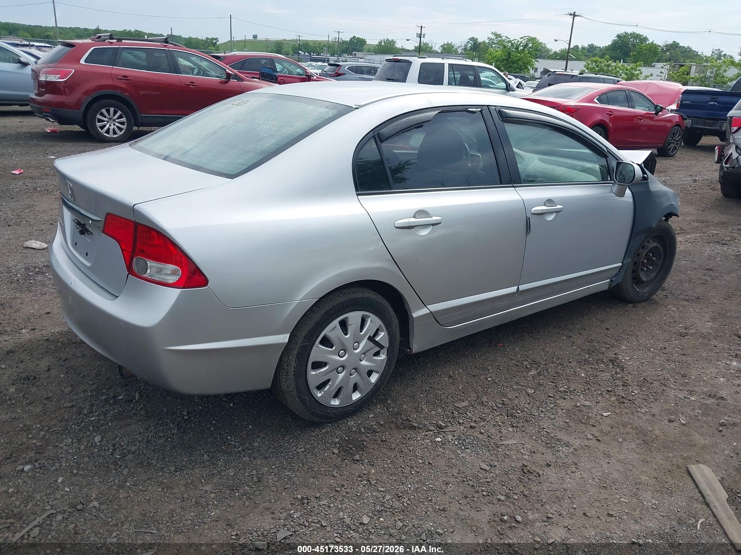 2010 Honda Civic Lx Silver vin: 2HGFA1F50AH551995
