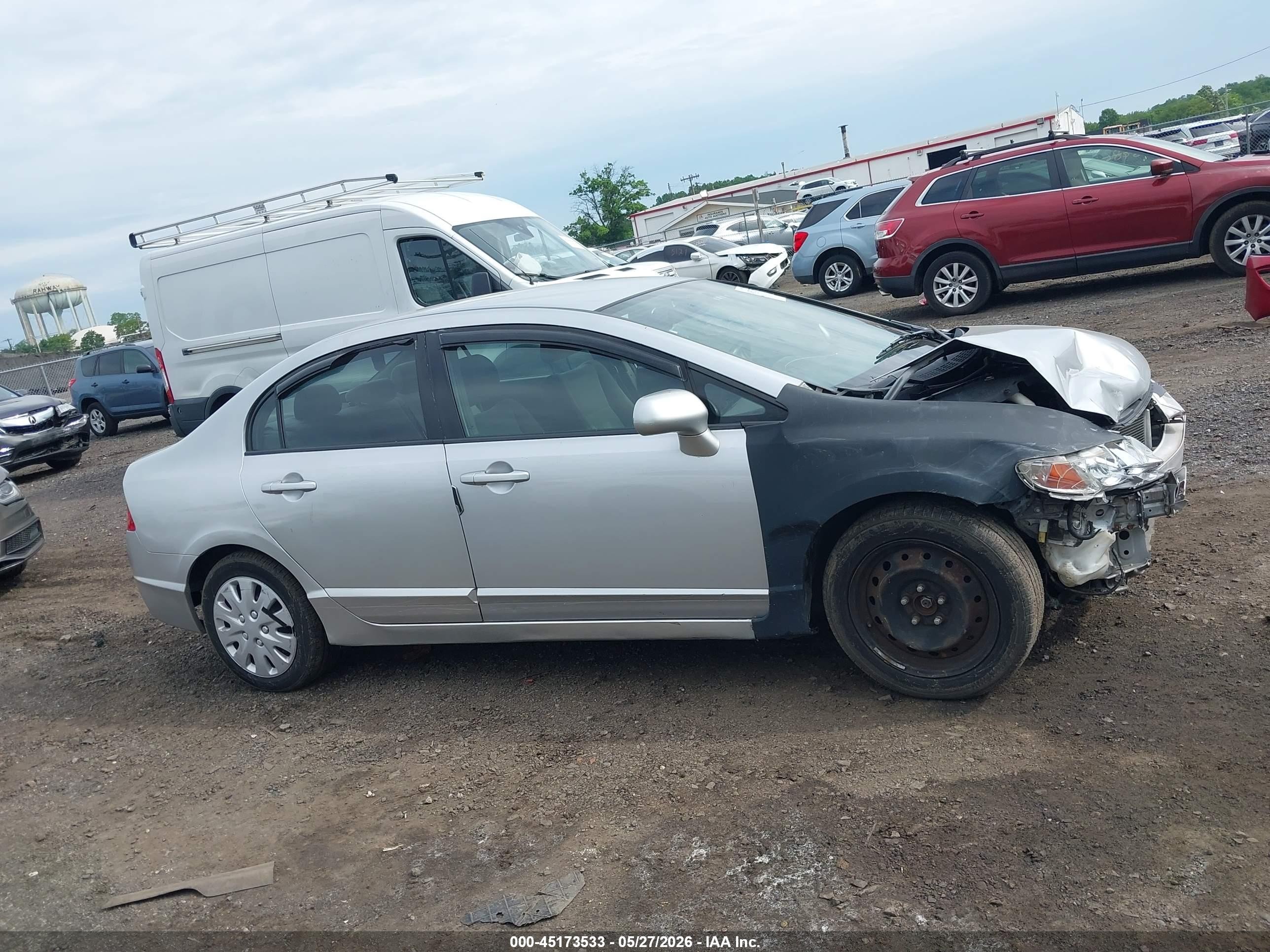 2010 Honda Civic Lx Silver vin: 2HGFA1F50AH551995