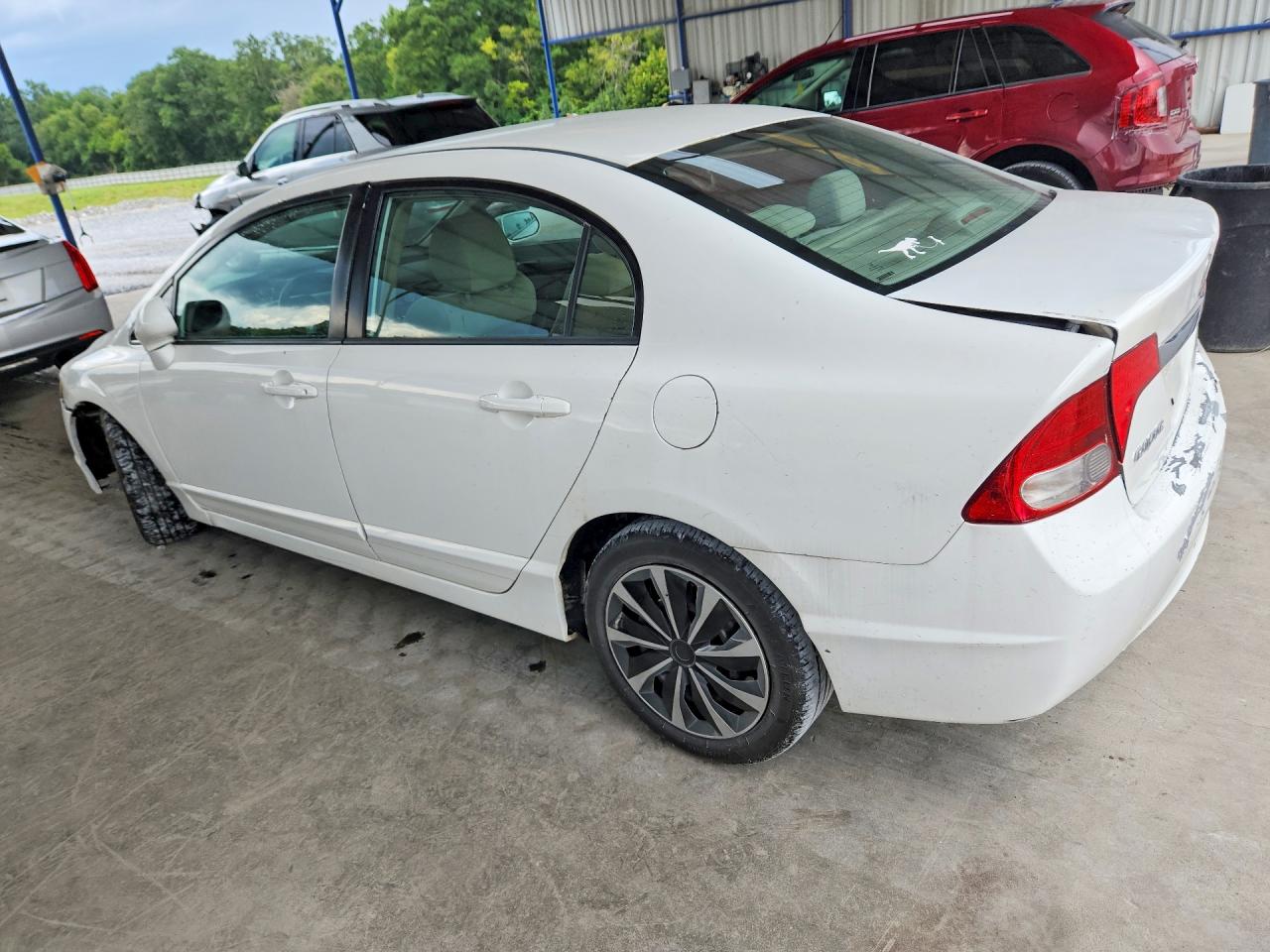 2010 Honda Civic Lx White vin: 2HGFA1F50AH568831