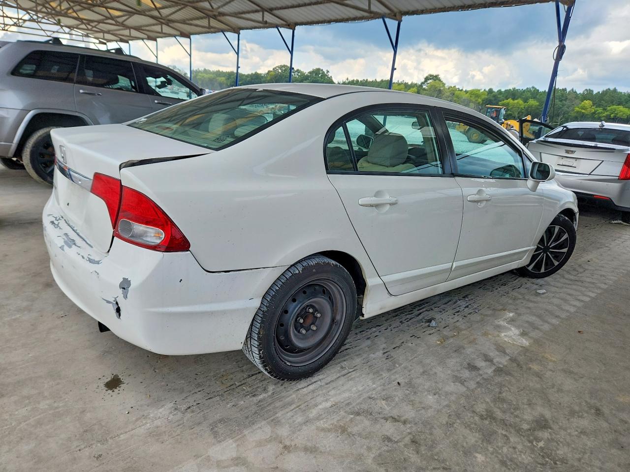 2010 Honda Civic Lx White vin: 2HGFA1F50AH568831