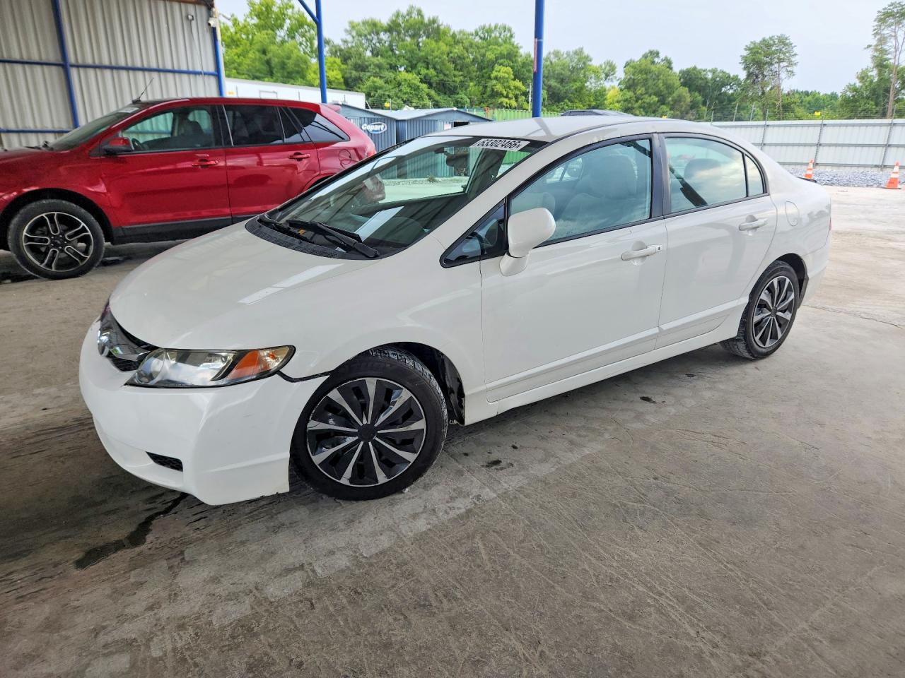2010 Honda Civic Lx White vin: 2HGFA1F50AH568831