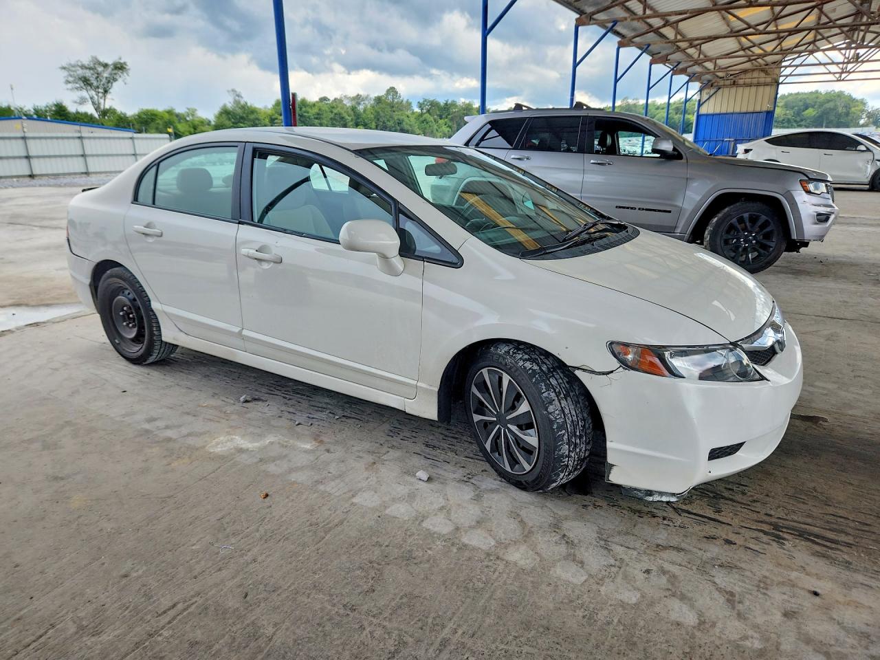 2010 Honda Civic Lx White vin: 2HGFA1F50AH568831