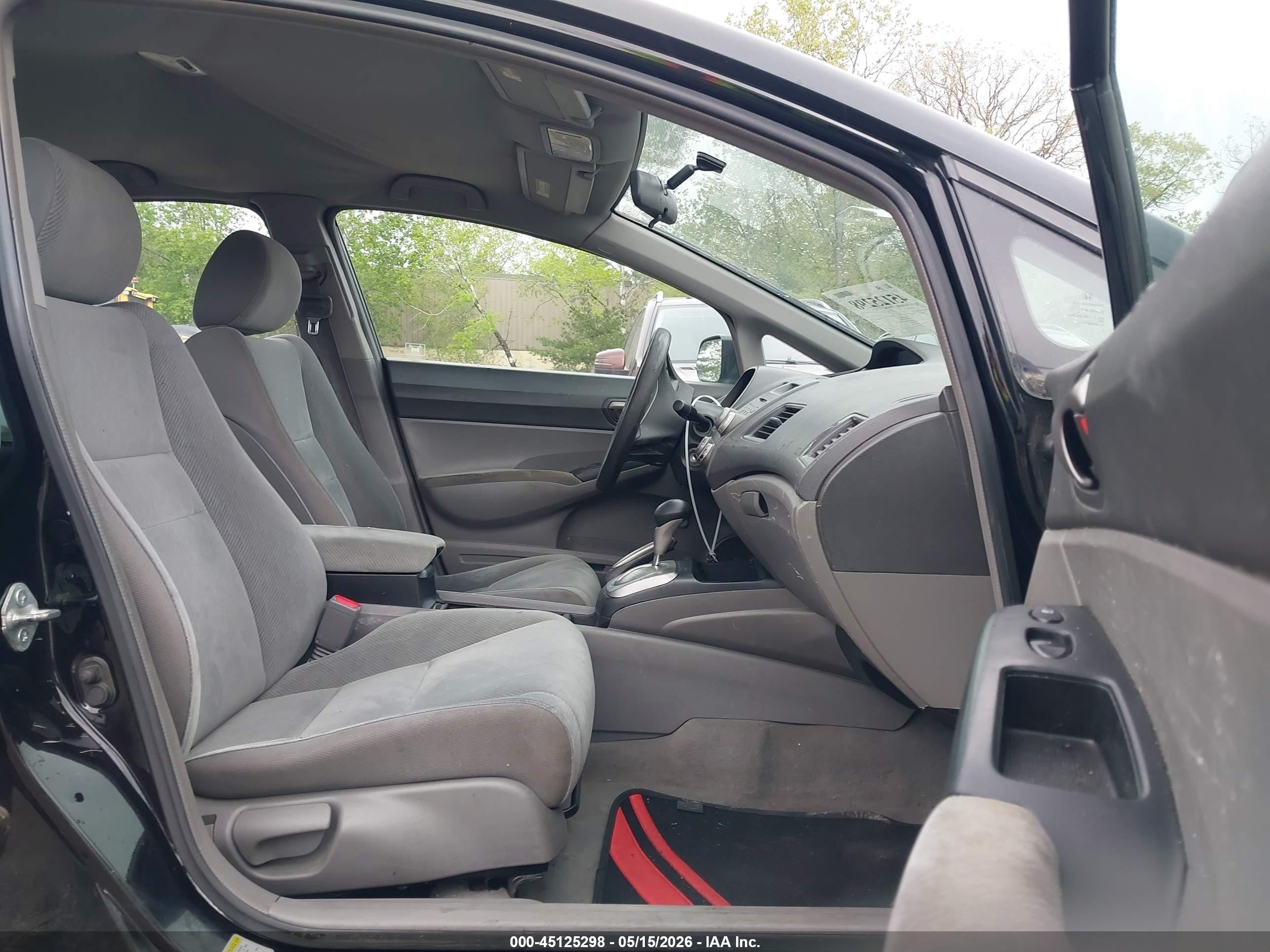 2010 Honda Civic Lx Black vin: 2HGFA1F50AH584592