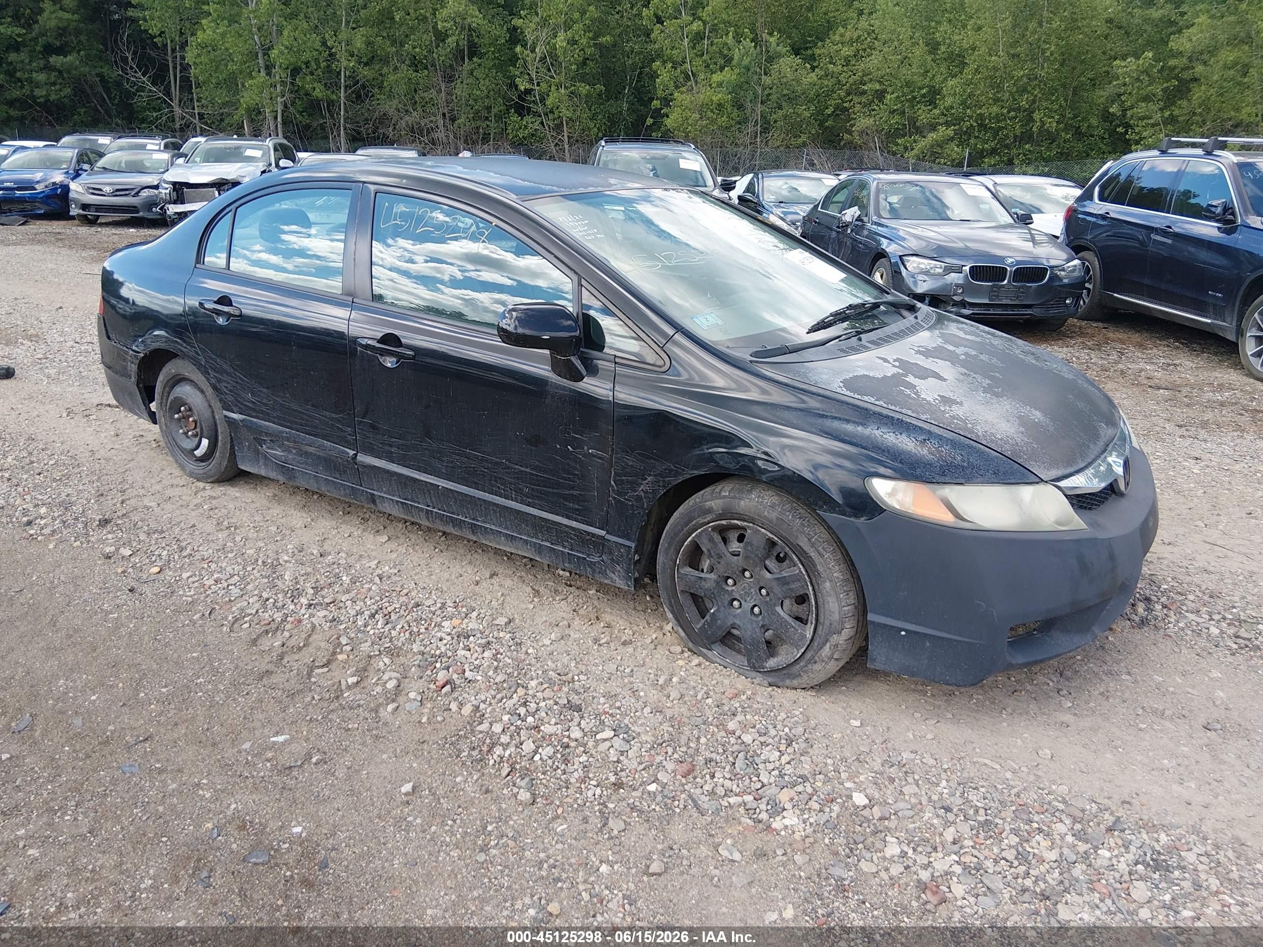 2010 Honda Civic Lx Black vin: 2HGFA1F50AH584592
