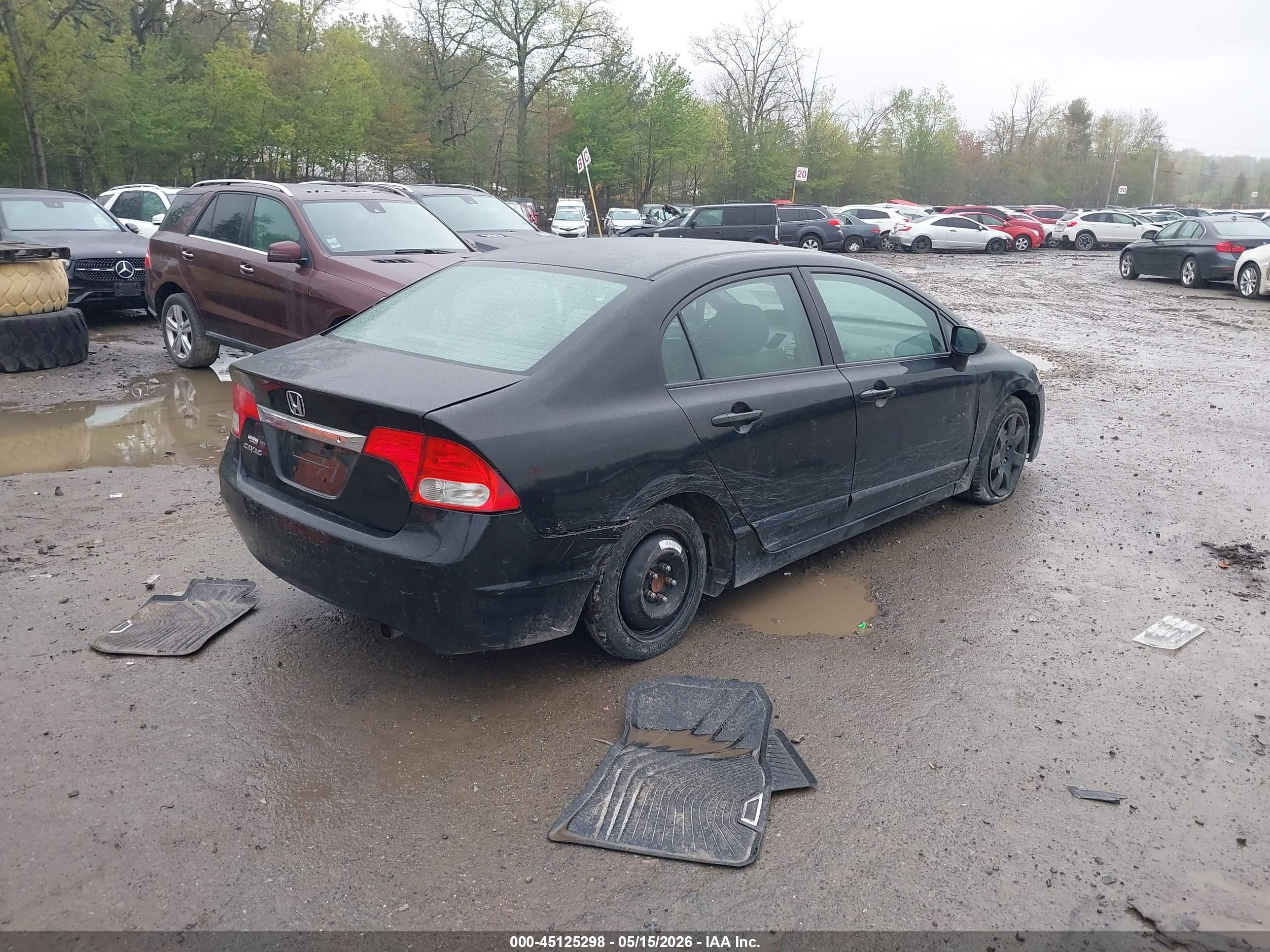 2010 Honda Civic Lx Black vin: 2HGFA1F50AH584592