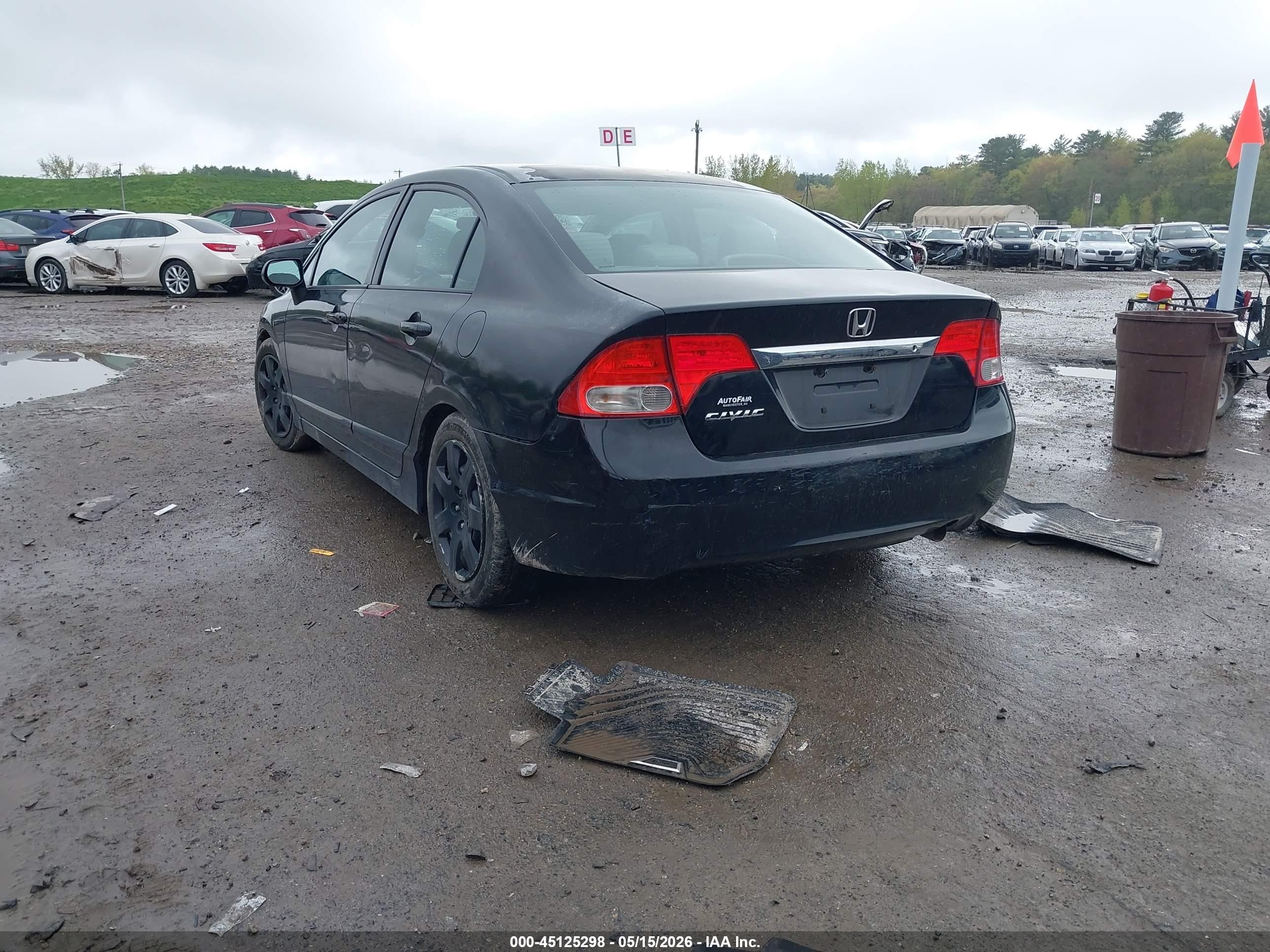 2010 Honda Civic Lx Black vin: 2HGFA1F50AH584592