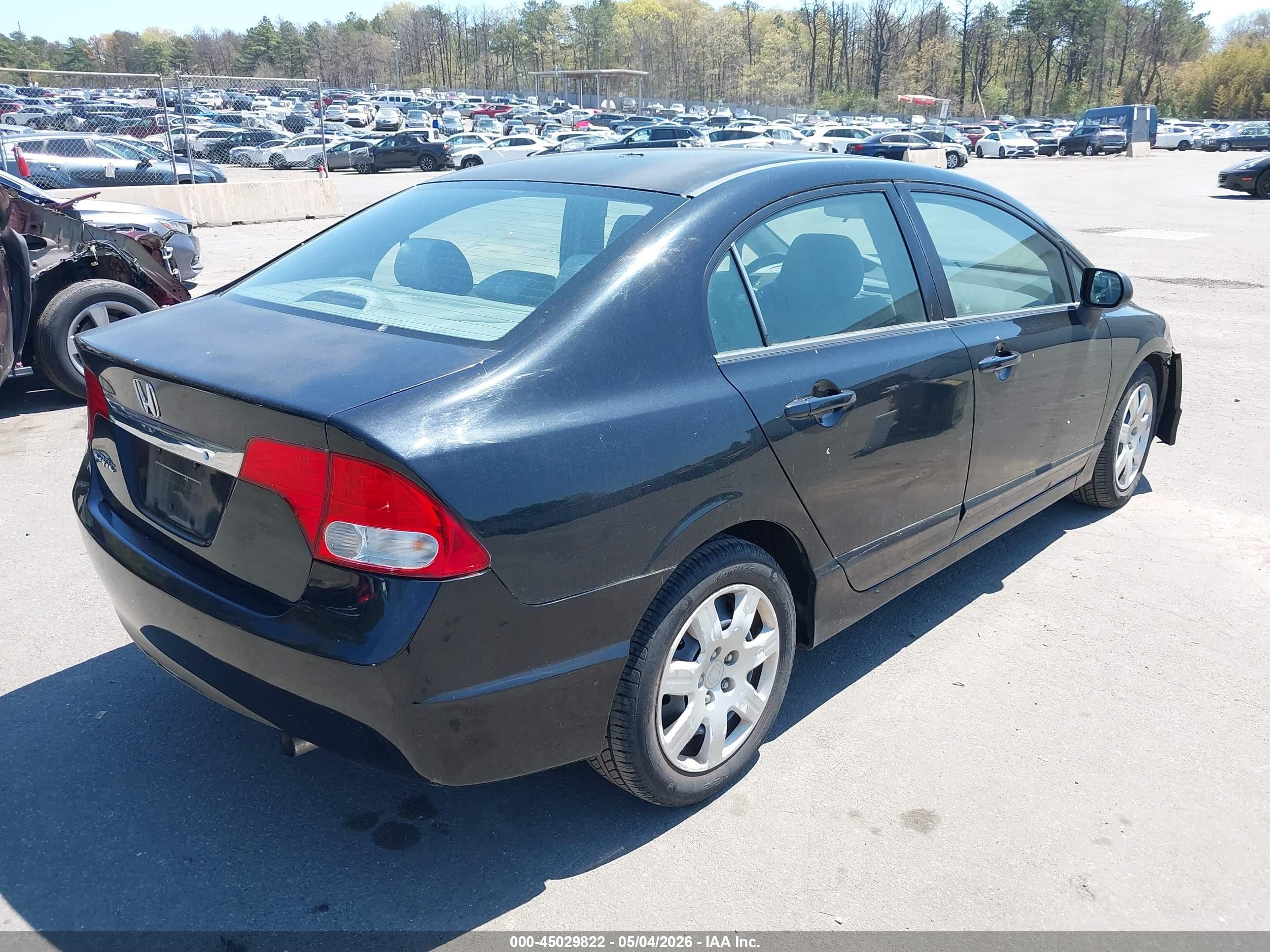2011 Honda Civic Lx Black vin: 2HGFA1F50BH304672