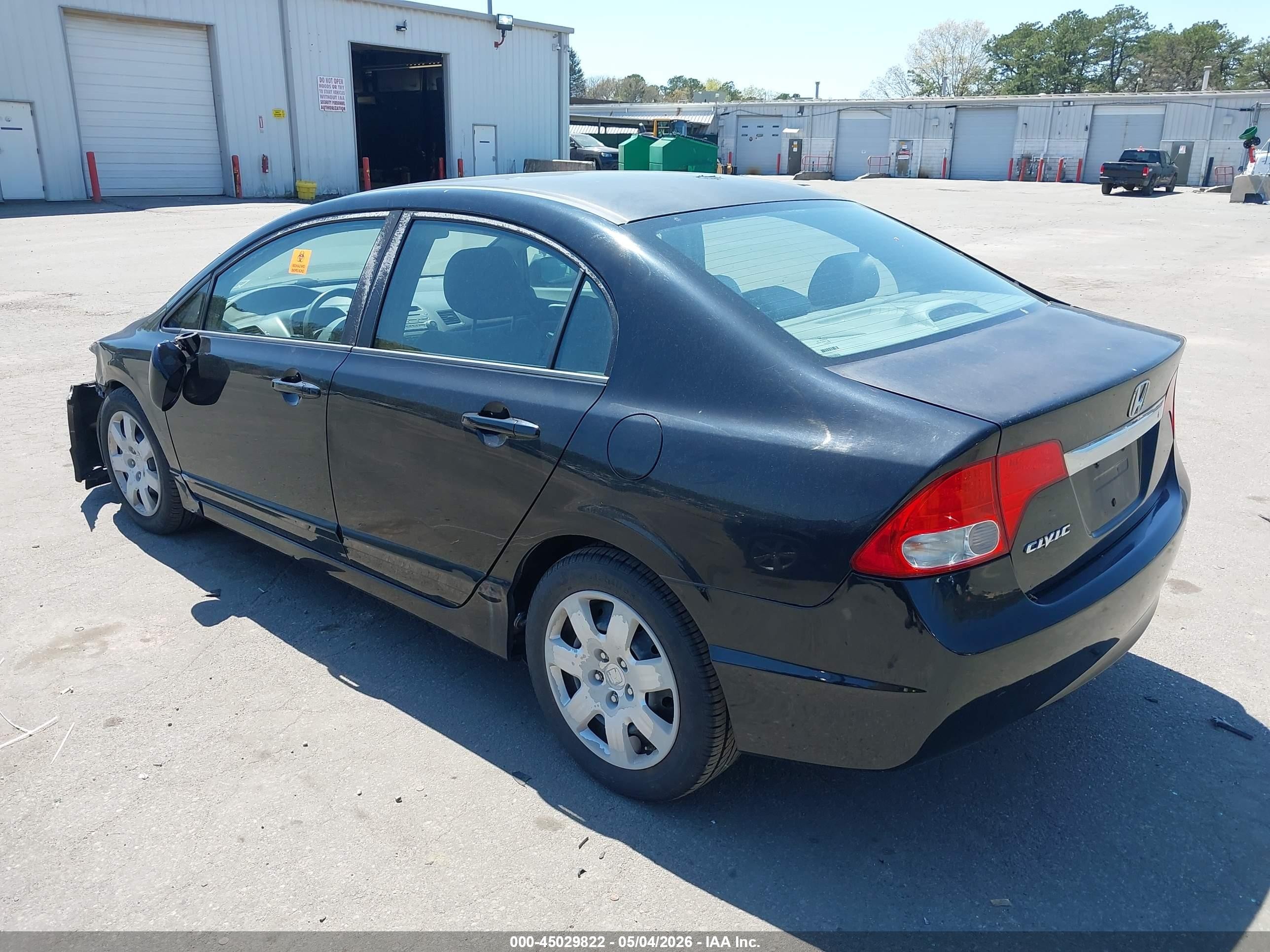 2011 Honda Civic Lx Black vin: 2HGFA1F50BH304672
