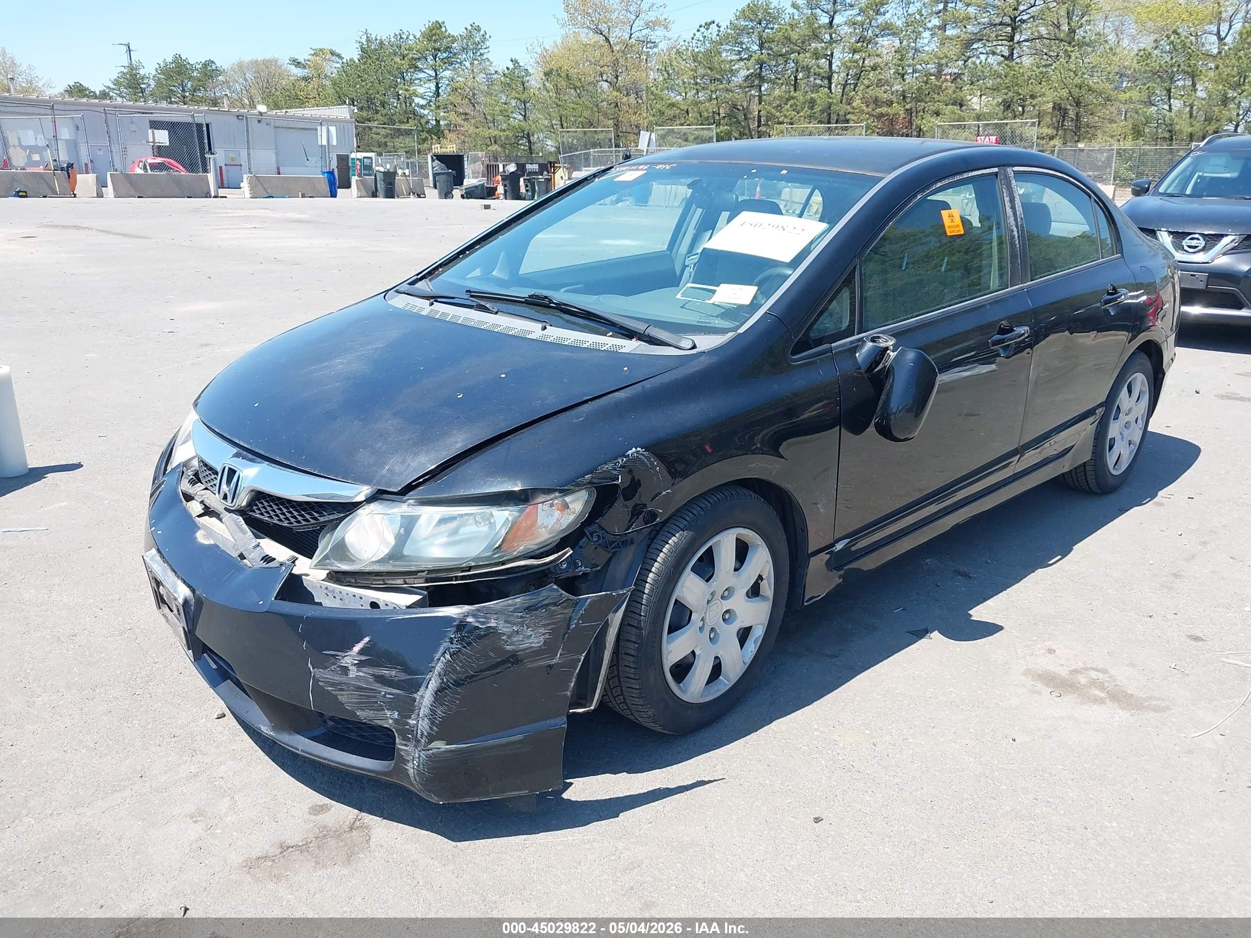 2011 Honda Civic Lx Black vin: 2HGFA1F50BH304672