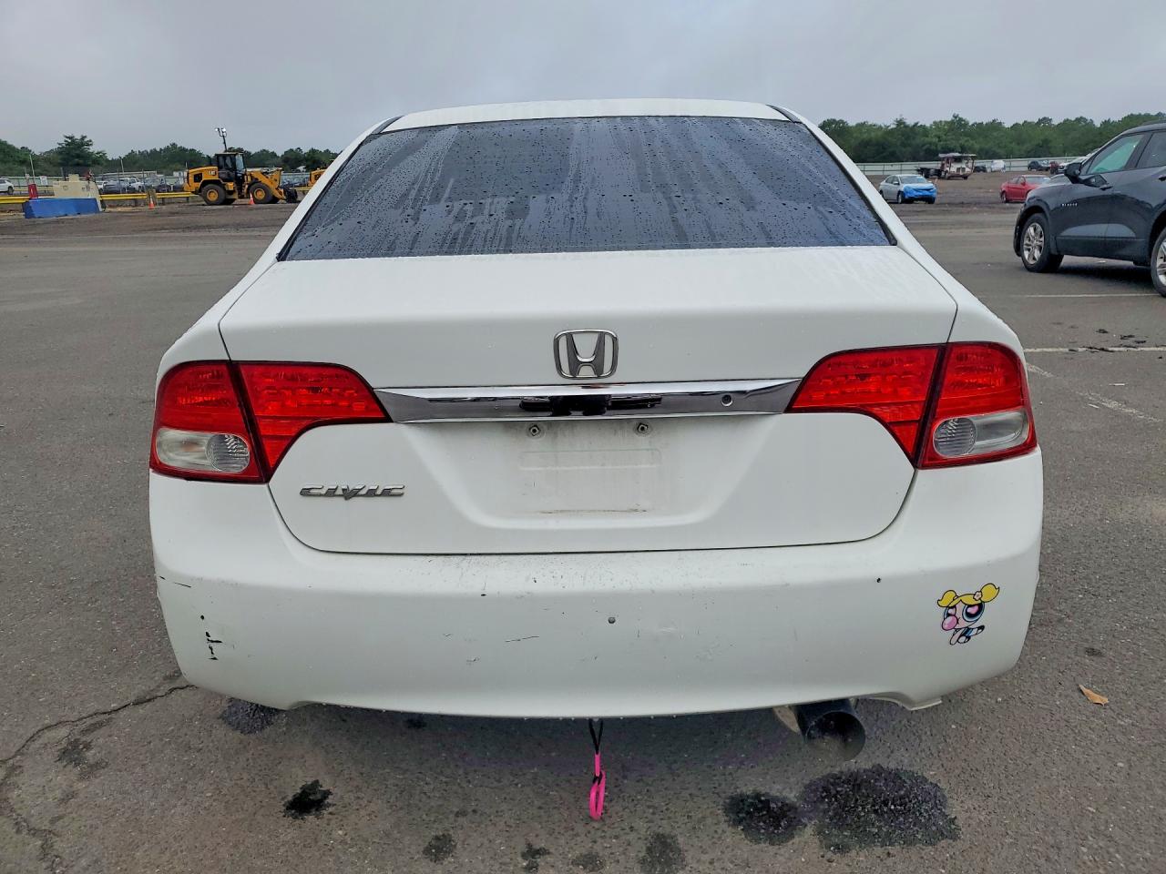 2011 Honda Civic Lx White vin: 2HGFA1F50BH306499