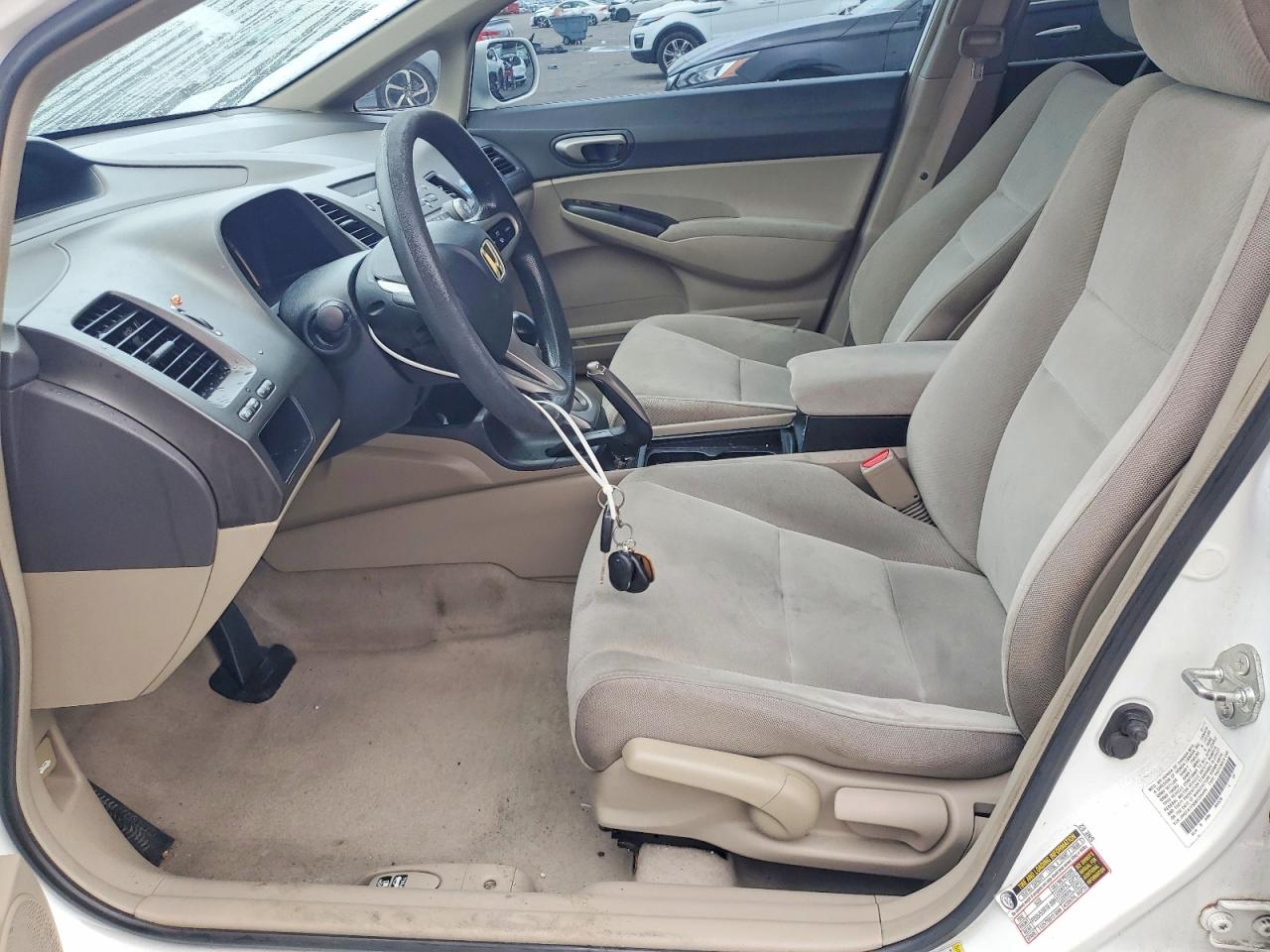 2011 Honda Civic Lx White vin: 2HGFA1F50BH306499