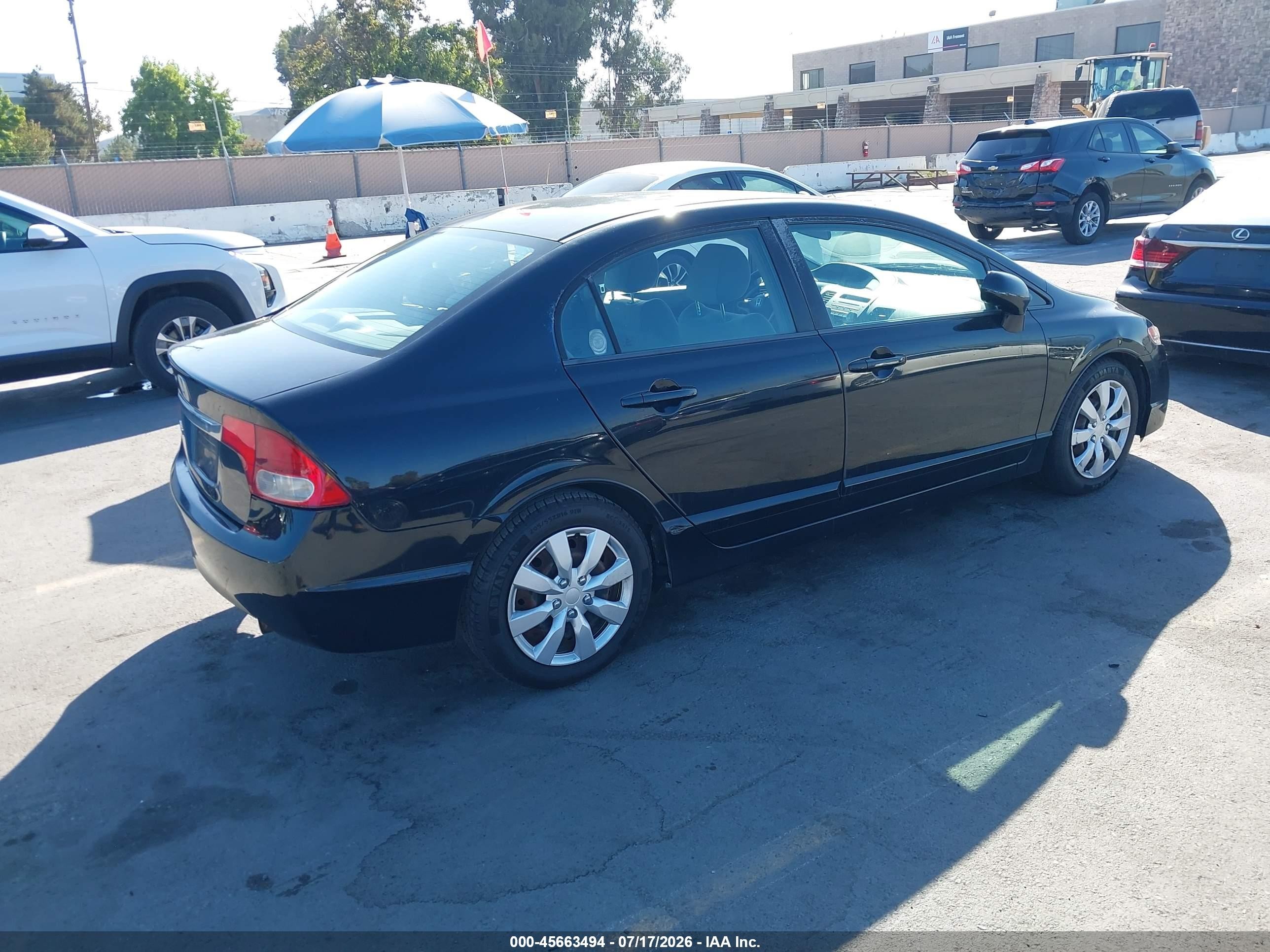 2011 Honda Civic Lx Black vin: 2HGFA1F50BH307202