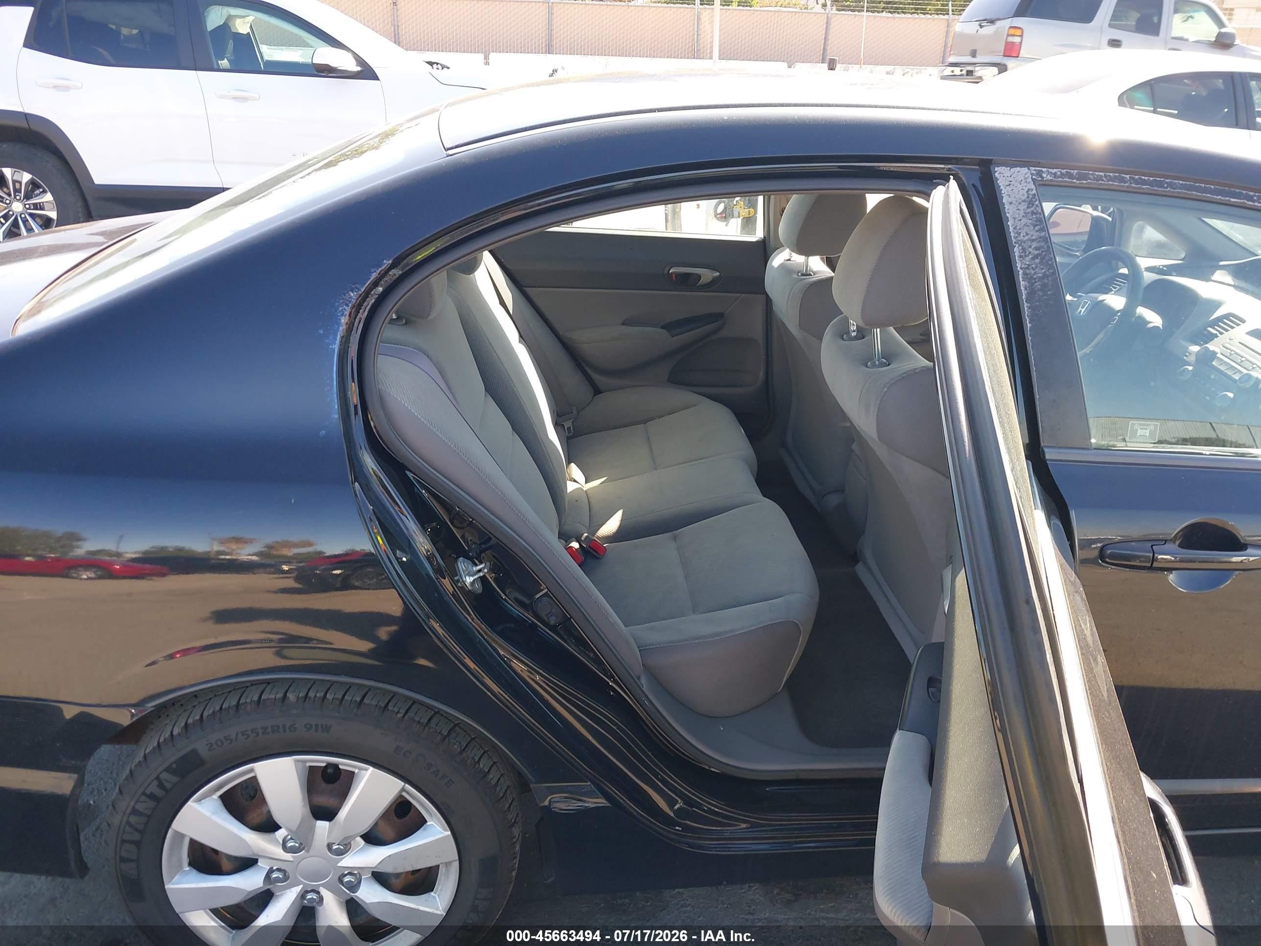 2011 Honda Civic Lx Black vin: 2HGFA1F50BH307202