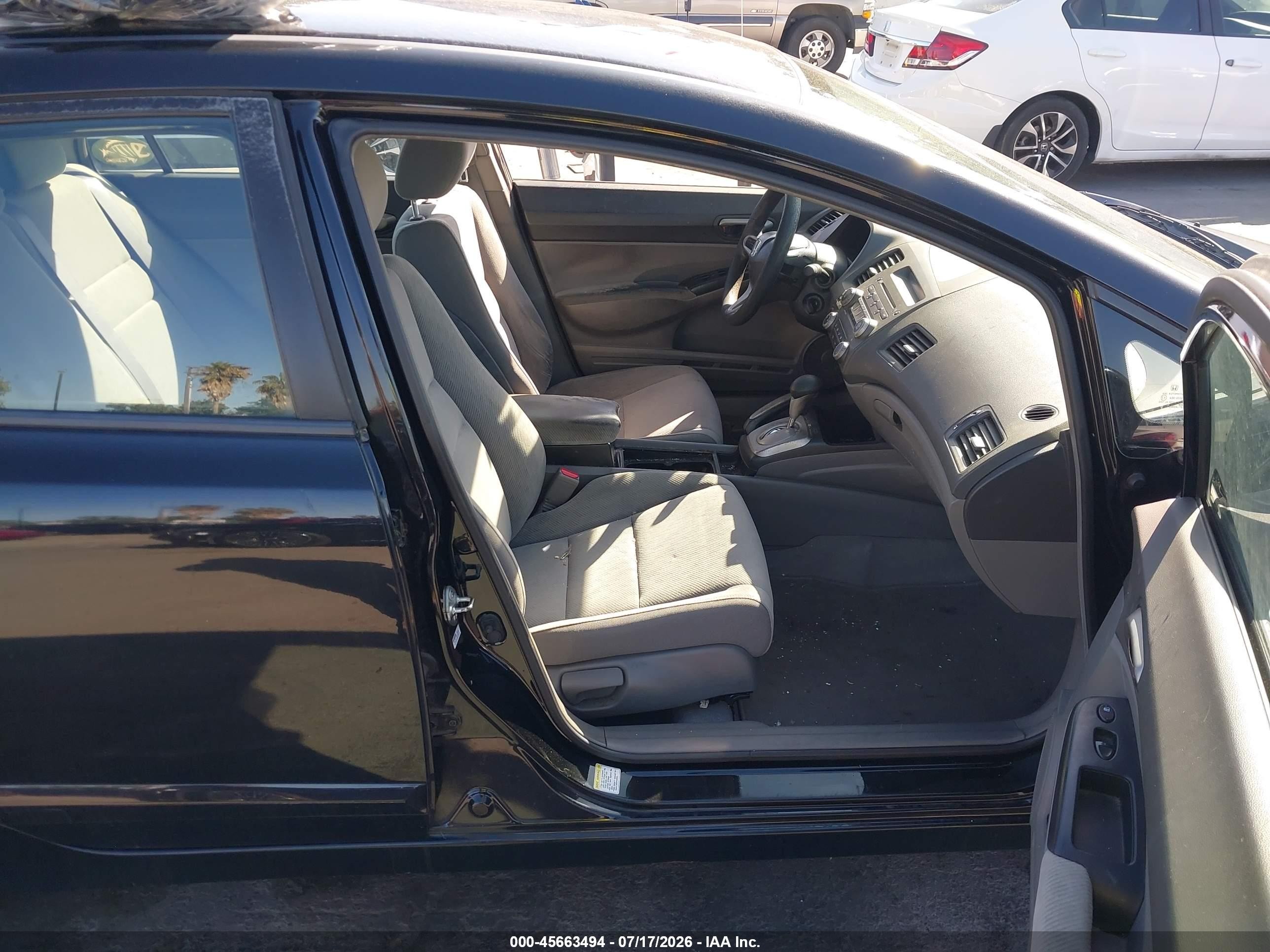 2011 Honda Civic Lx Black vin: 2HGFA1F50BH307202