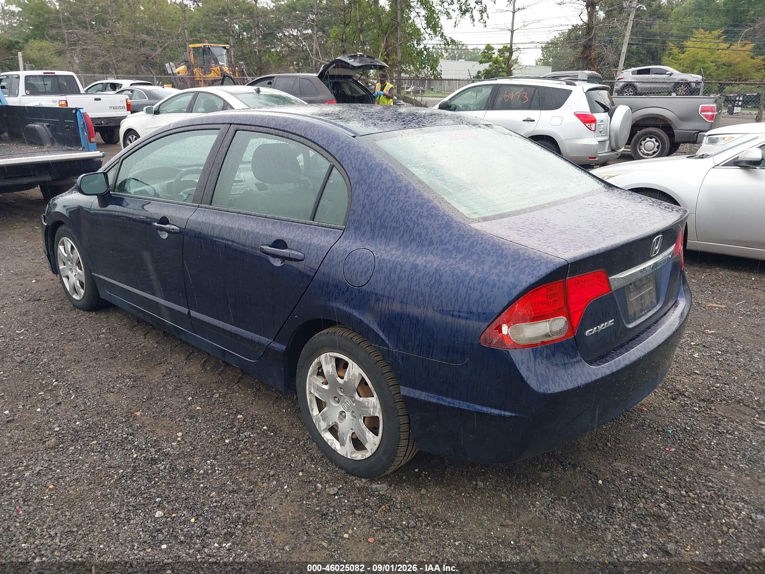 2011 Honda Civic Lx Blue vin: 2HGFA1F50BH505374