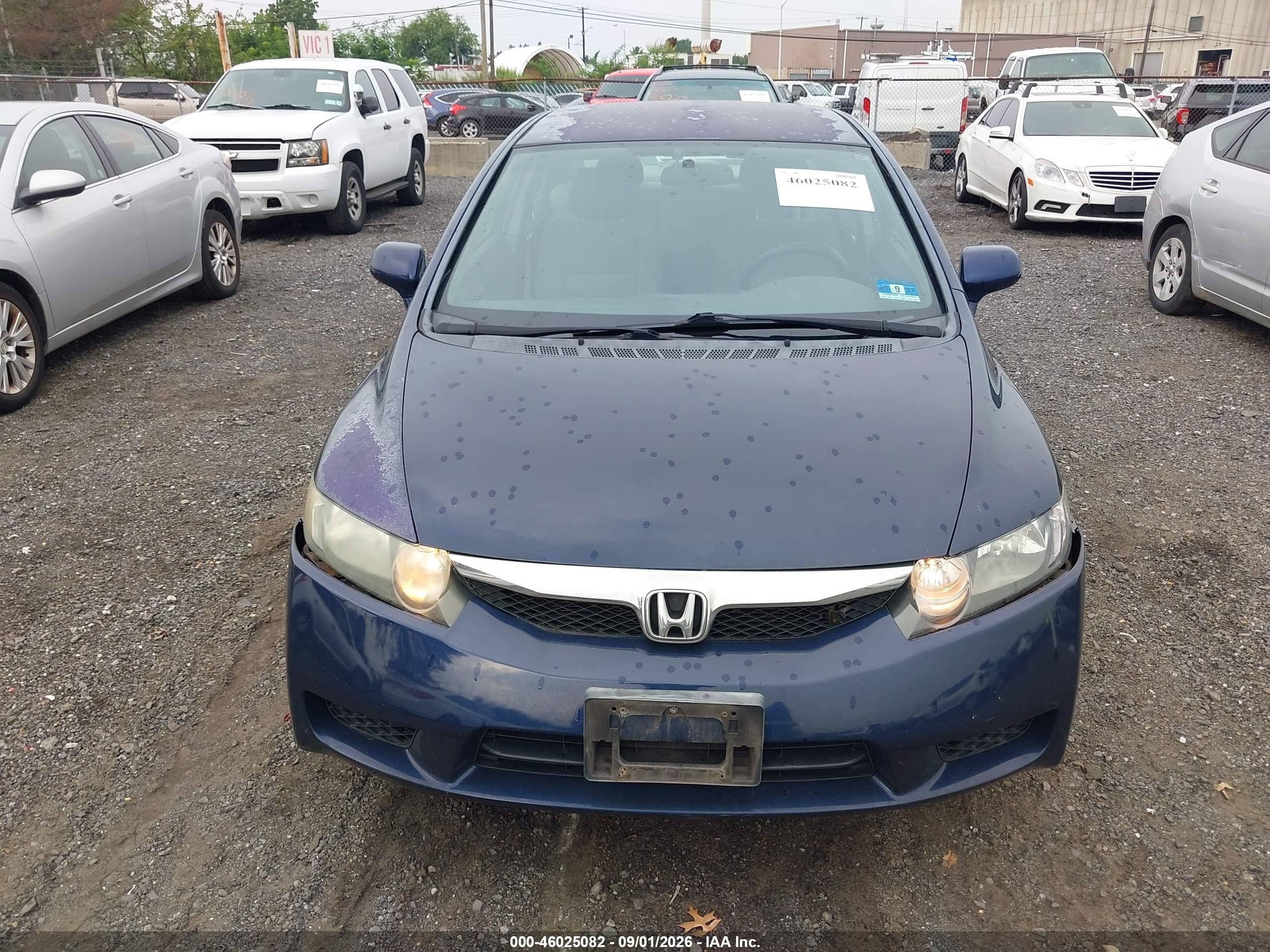 2011 Honda Civic Lx Blue vin: 2HGFA1F50BH505374