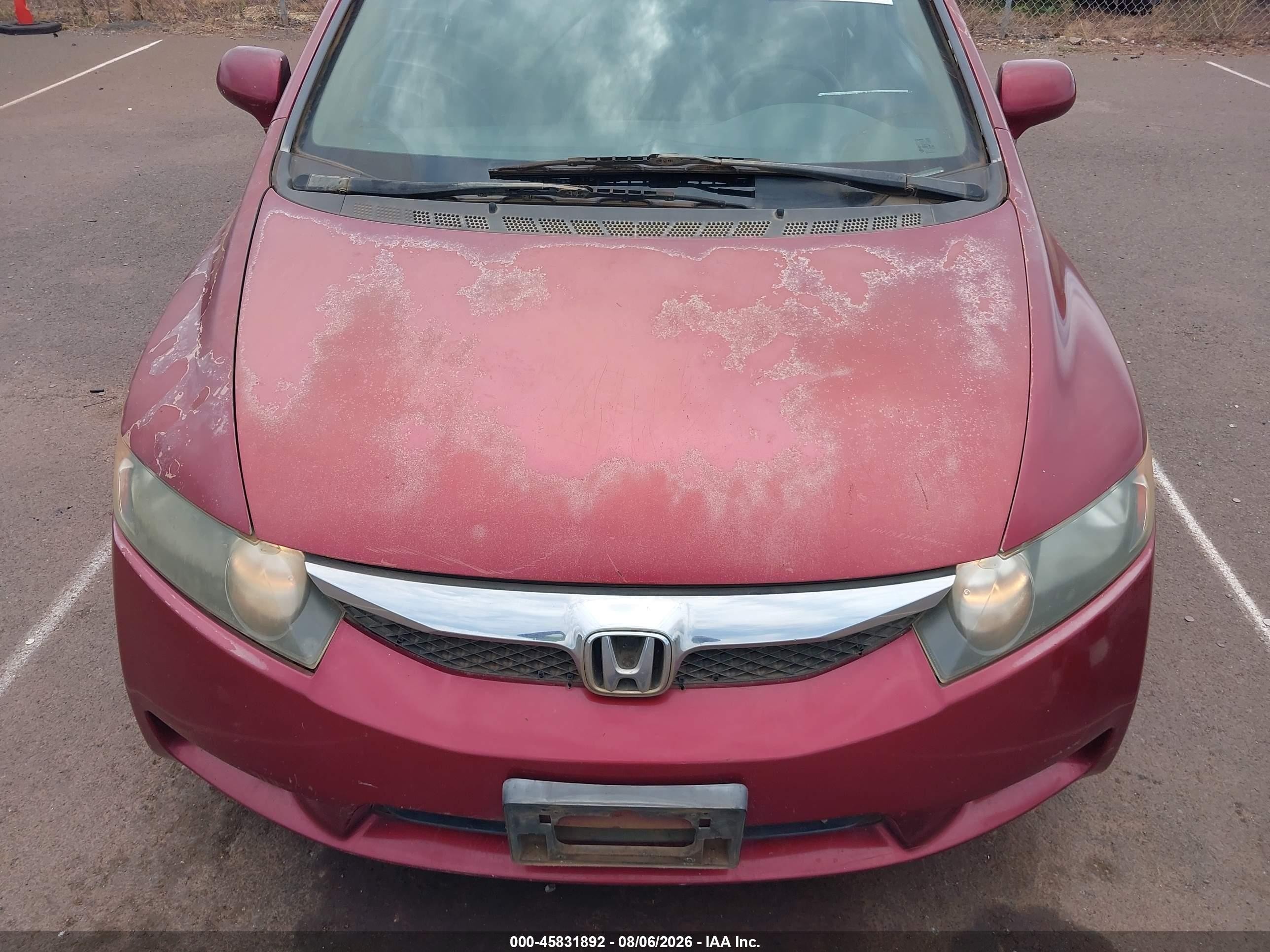2011 Honda Civic Lx Red vin: 2HGFA1F50BH505942