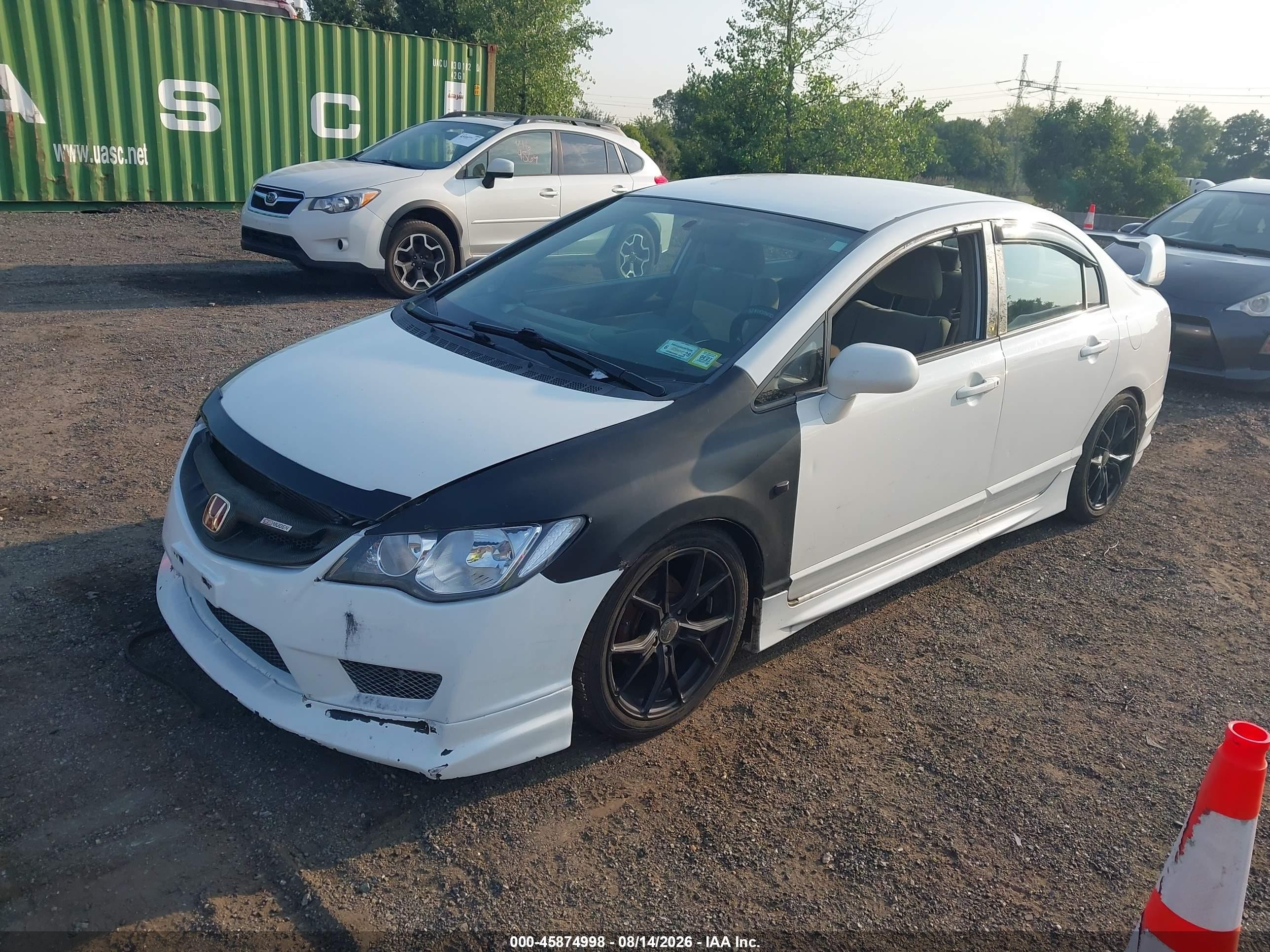 2011 Honda Civic Lx White vin: 2HGFA1F50BH510834