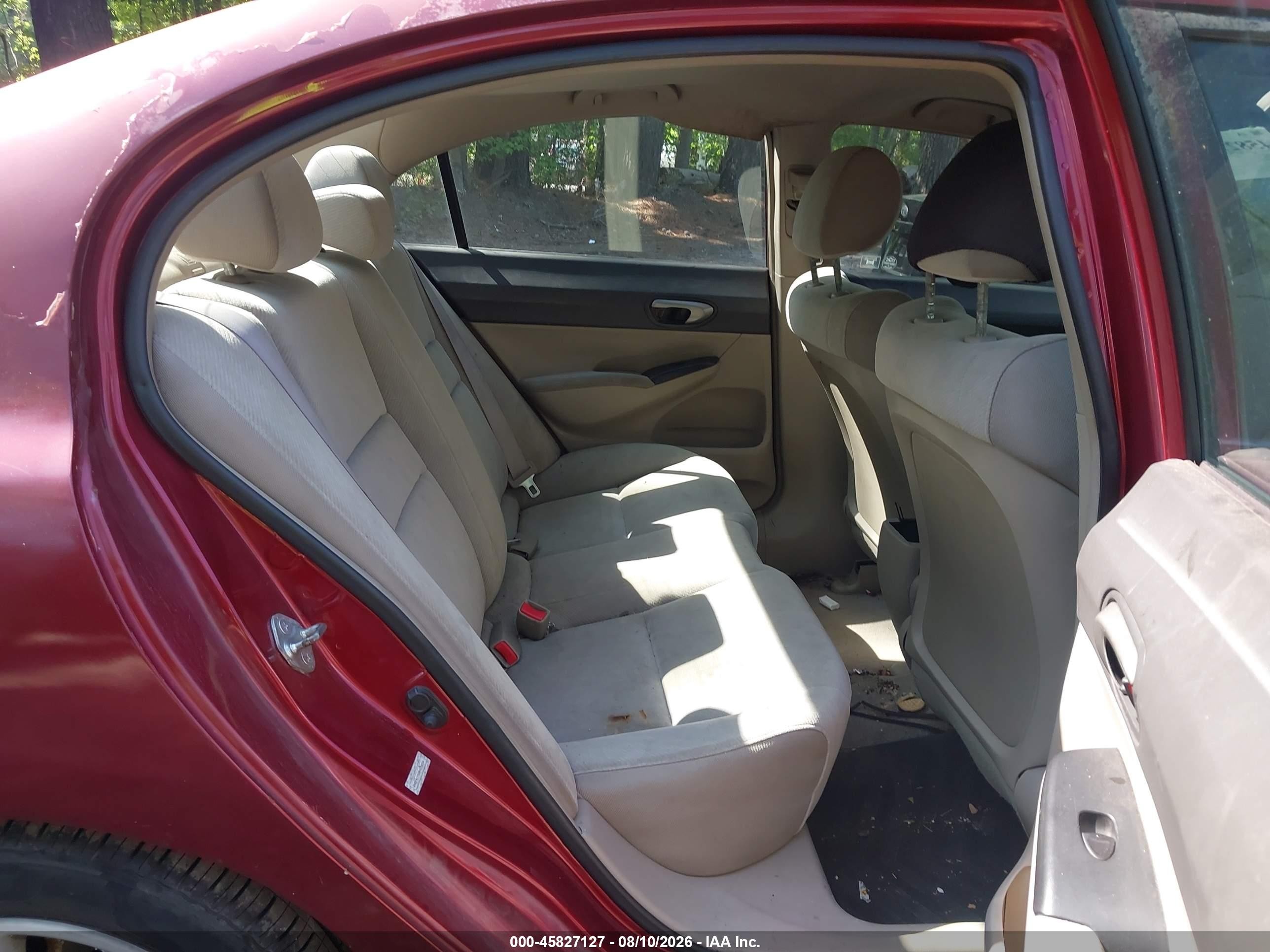 2011 Honda Civic Lx Red vin: 2HGFA1F50BH518254